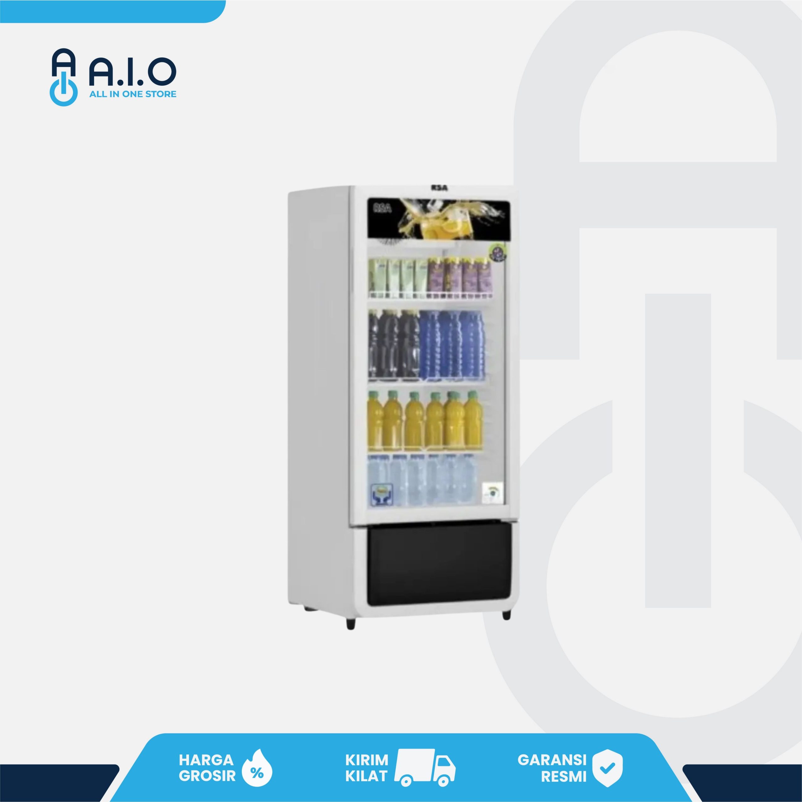 RSA - SHOWCASE 1 PINTU 200 L - RUBY 200