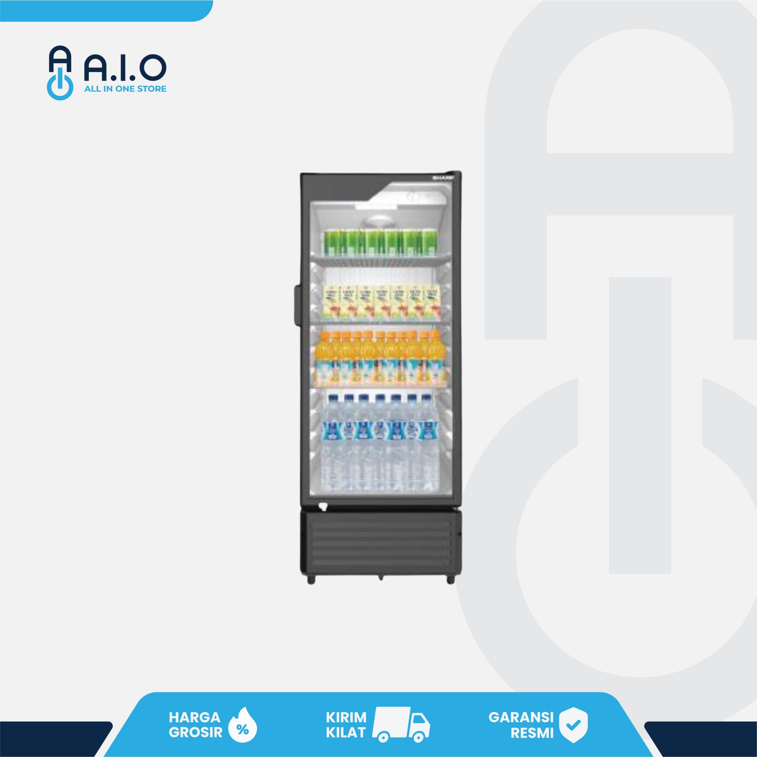 SHARP - SHOWCASE 1 PINTU 160 L - SCH 170FS