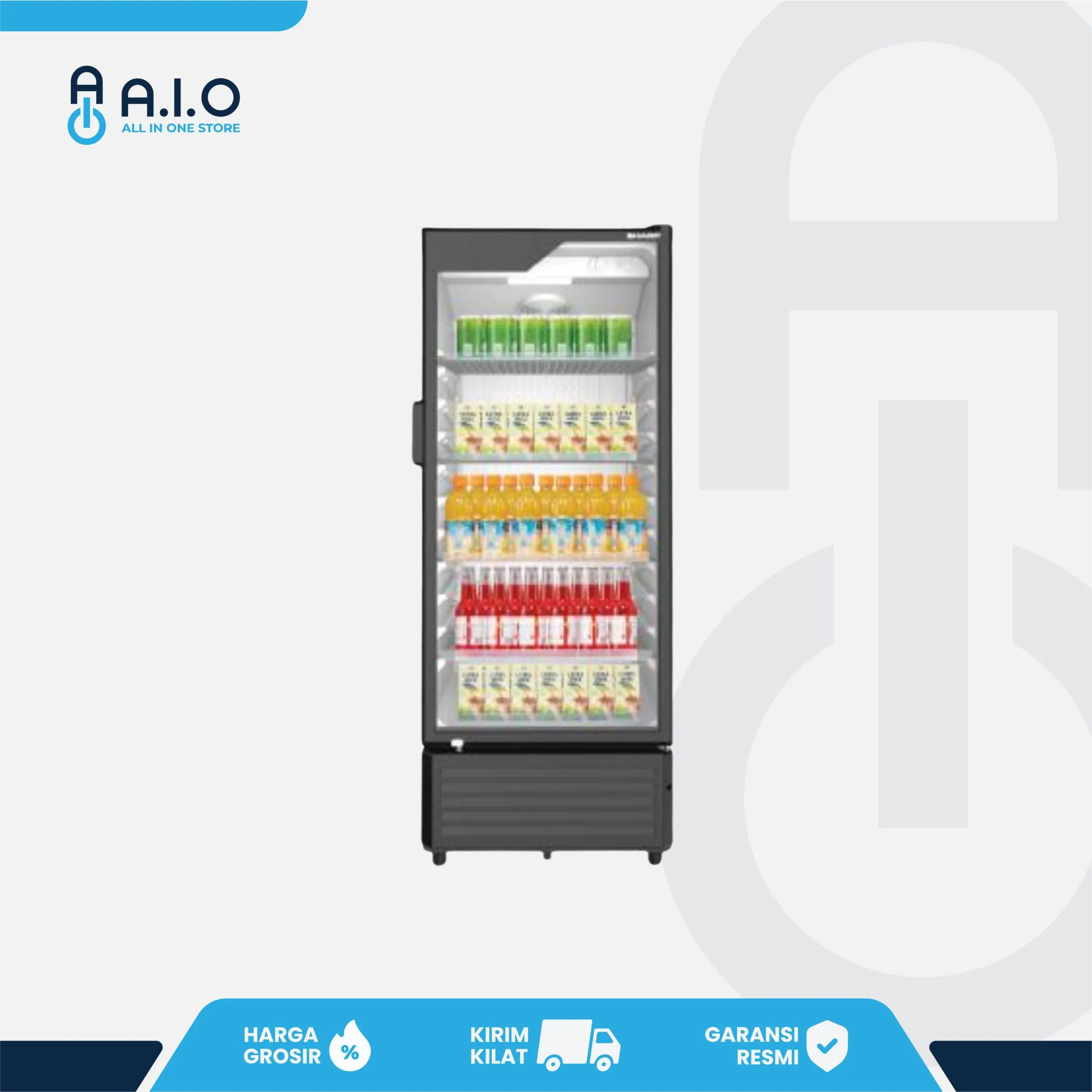 SHARP - SHOWCASE 1 PINTU 250 L - SCH 250FS