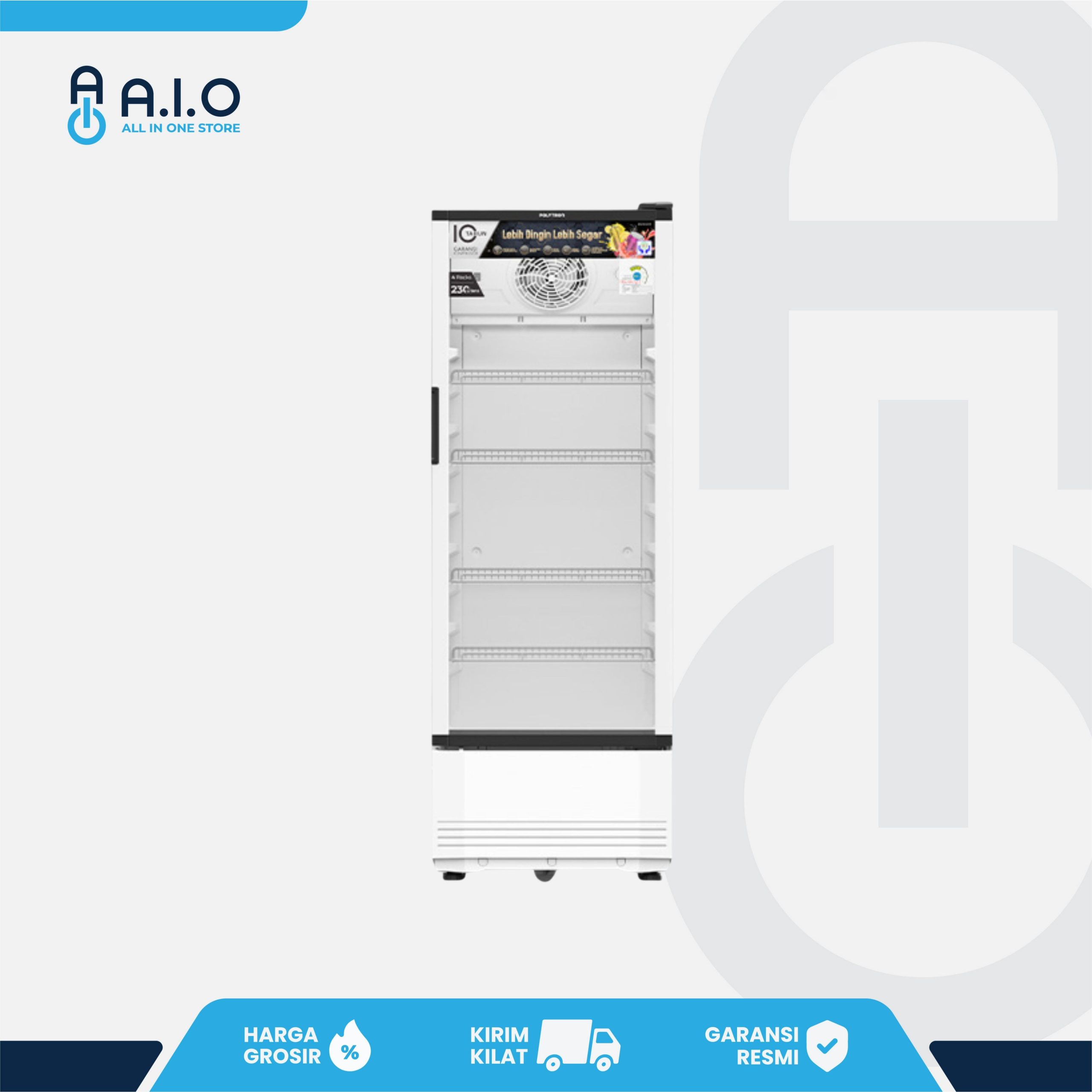 POLYTRON - SHOWCASE 1 PINTU 230 L - SCN 220