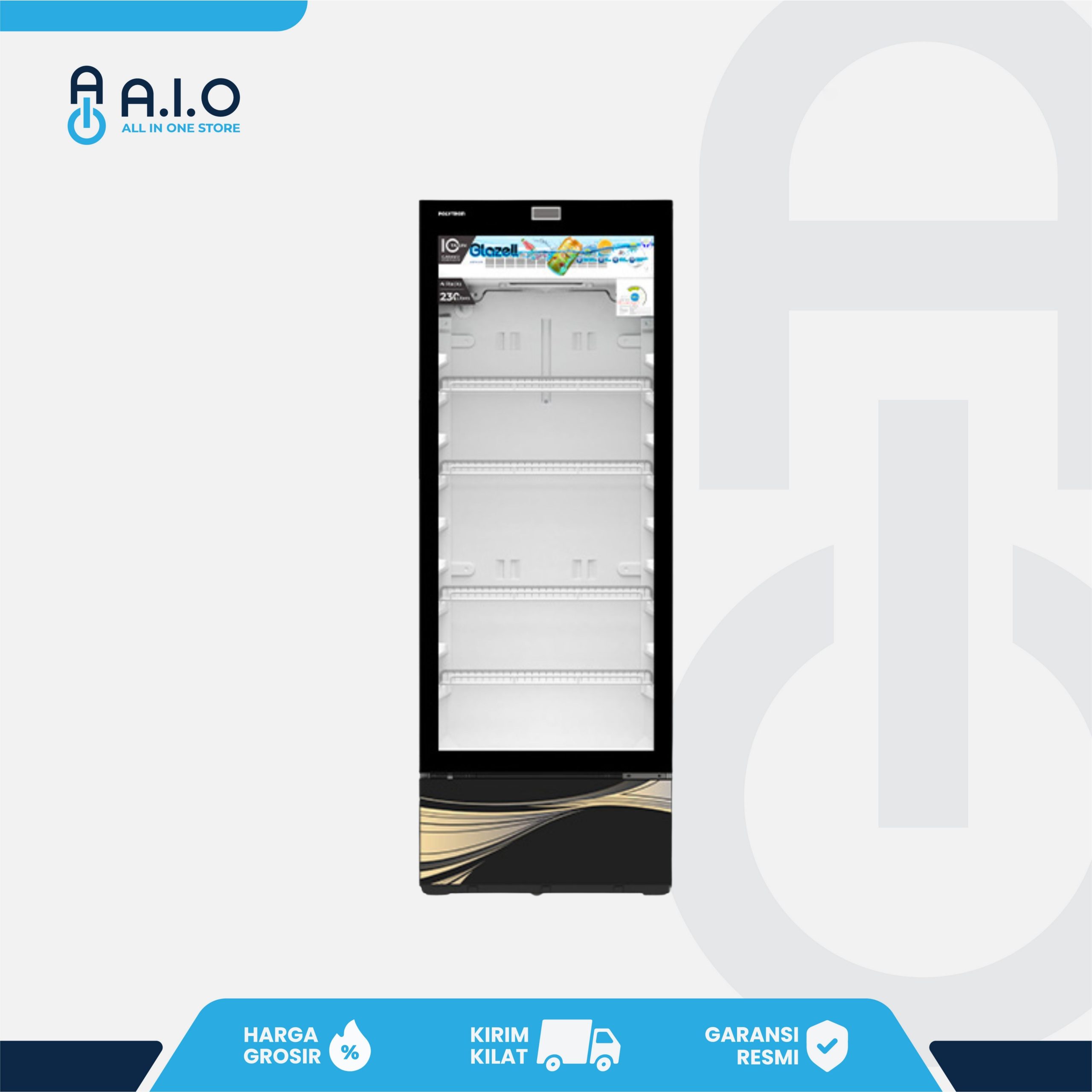 POLYTRON - SHOWCASE 1 PINTU 230 L - SCN 228