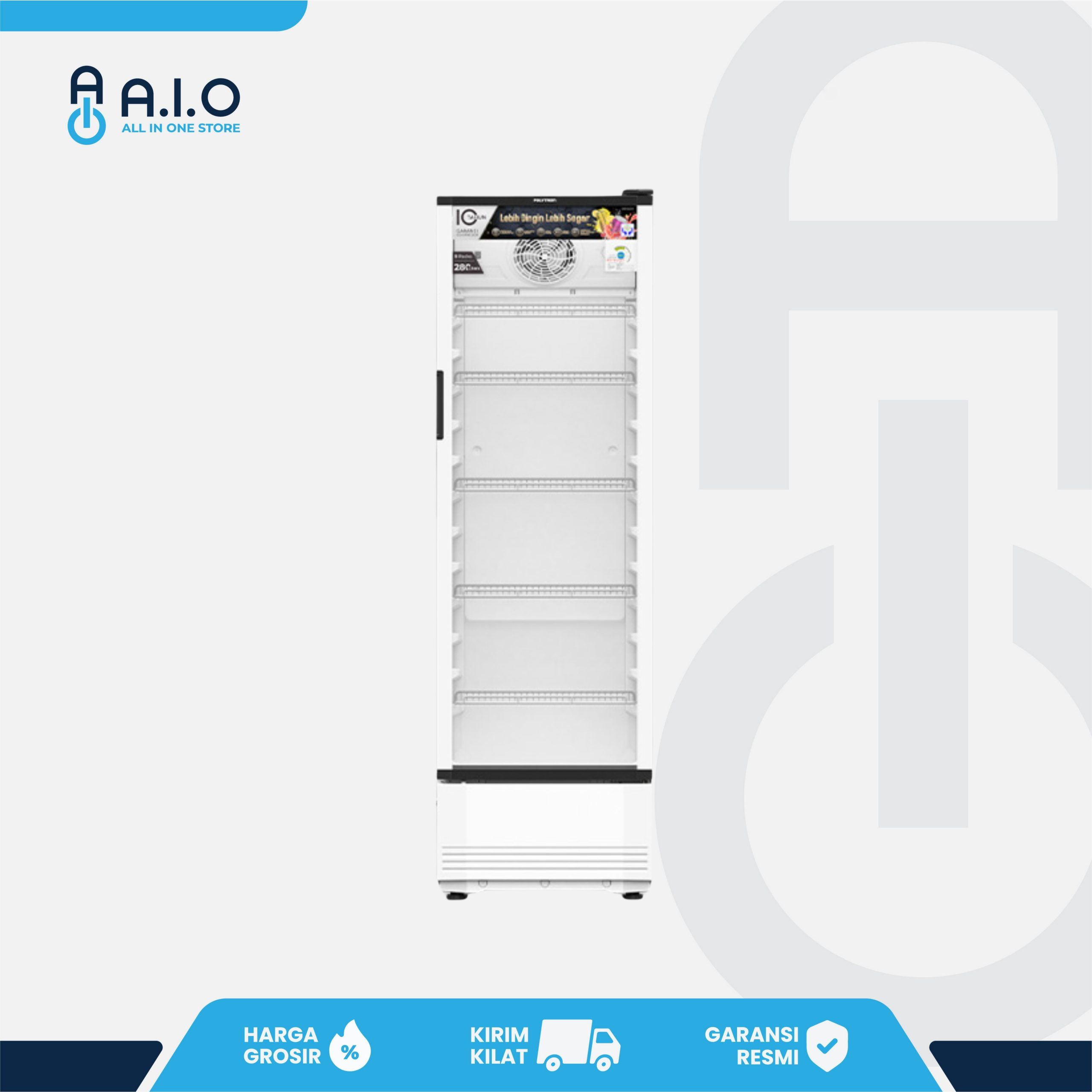 POLYTRON - SHOWCASE 1 PINTU 280 L - SCN 280