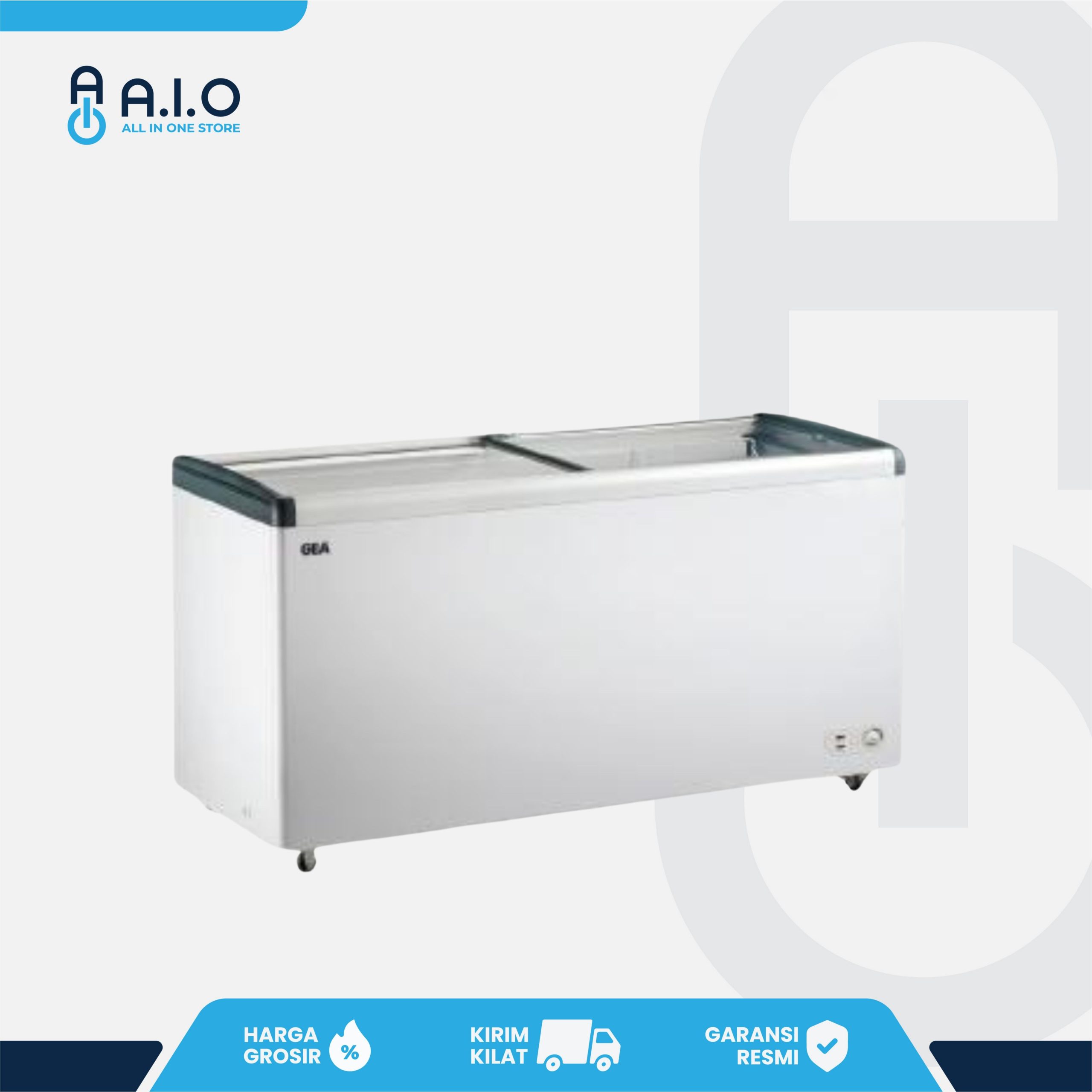 GEA - CHEST FREEZER 2 PINTU (SLIDING GLASS) 516 L - SD 516B