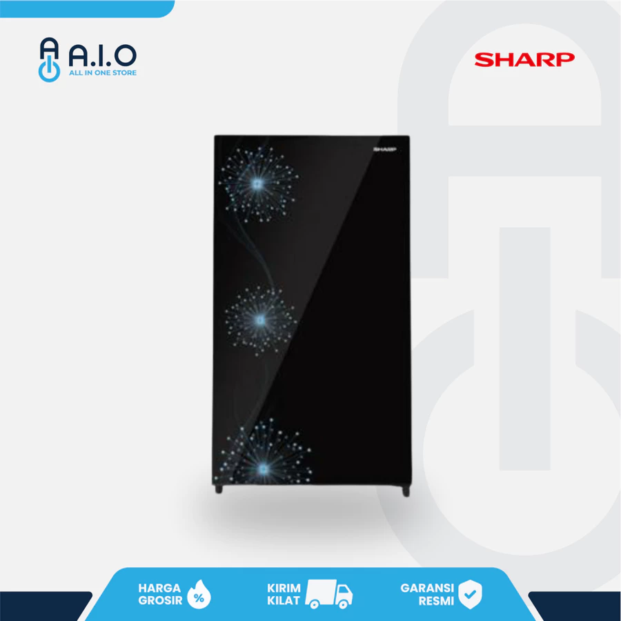 SHARP - KULKAS 1 PINTU 184 L - SJ X197MG DB kulkas 1 pintu sharp