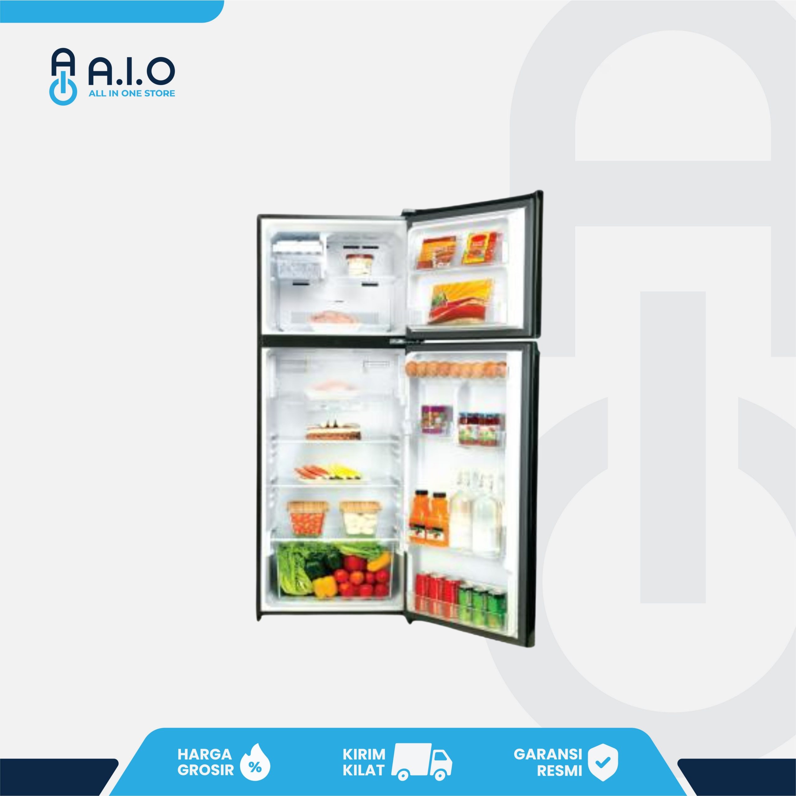 SHARP - KULKAS 2 PINTU 205 L - SJ 236MG GR 2 SHARP - KULKAS 2 PINTU 205 L - SJ 236MG GR - Gambar 2