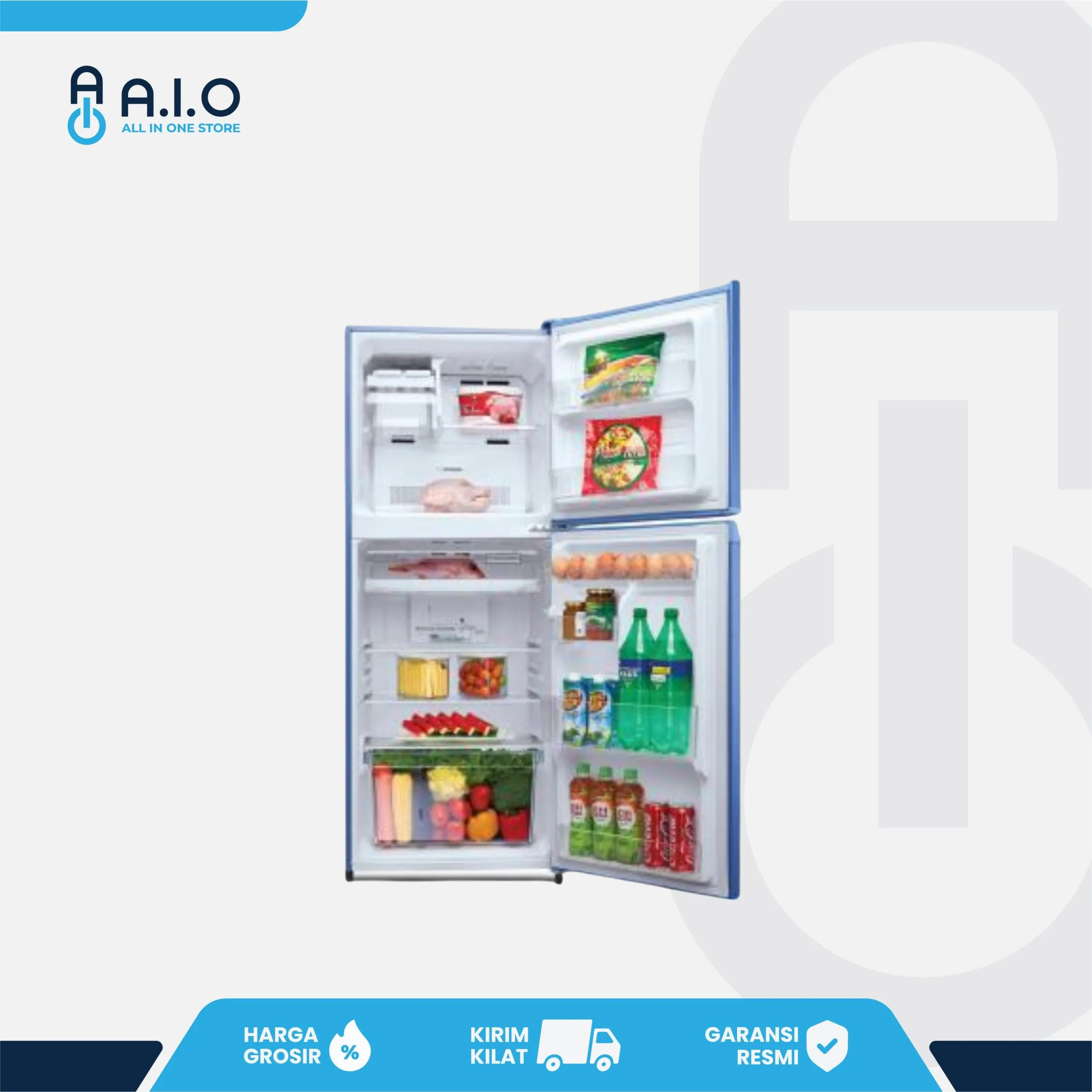 SHARP - KULKAS 2 PINTU 152 L - SJ 237ND AB 2 SHARP - KULKAS 2 PINTU 152 L - SJ 237ND AB - Gambar 2