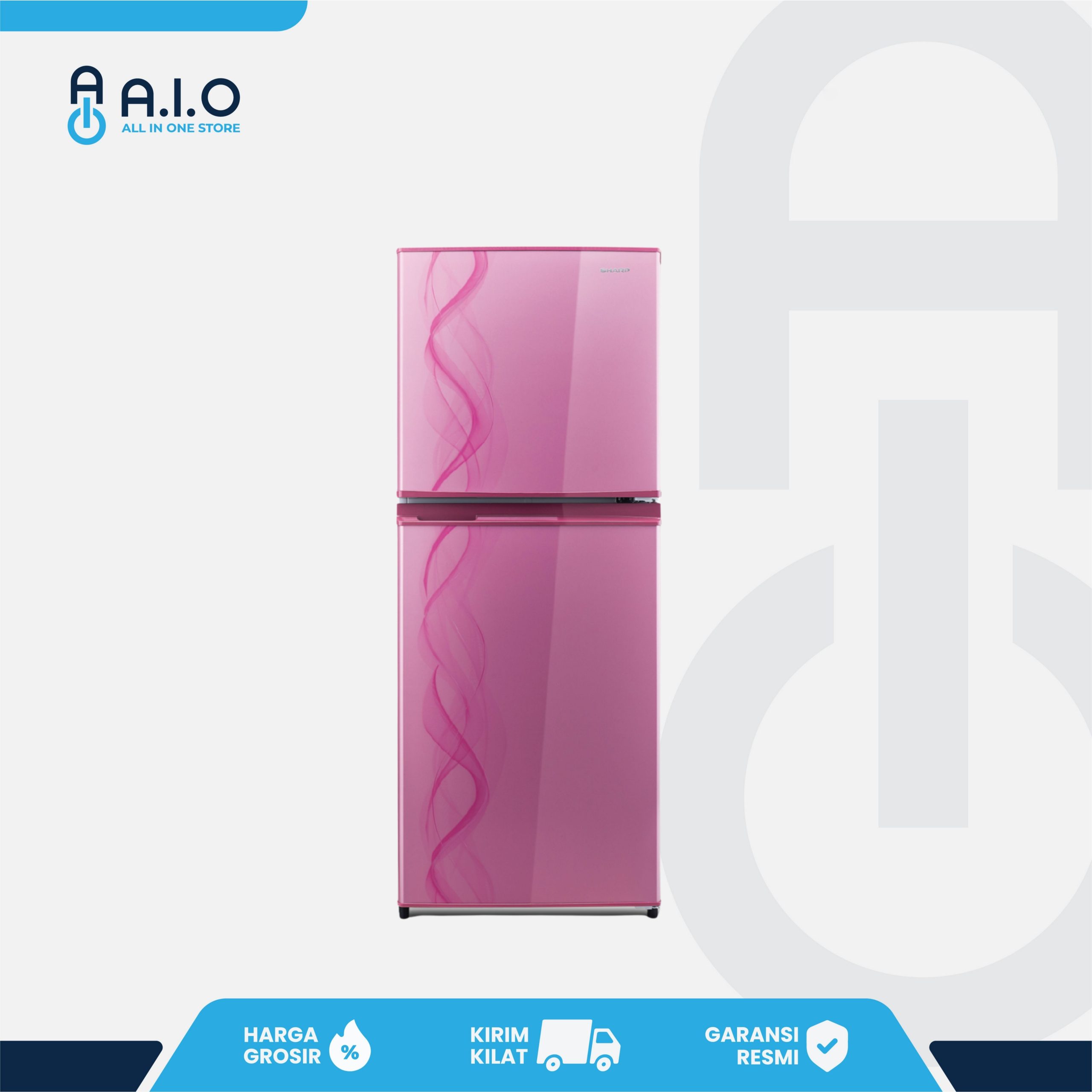 SHARP - KULKAS 2 PINTU 152 L - SJ 237ND AP