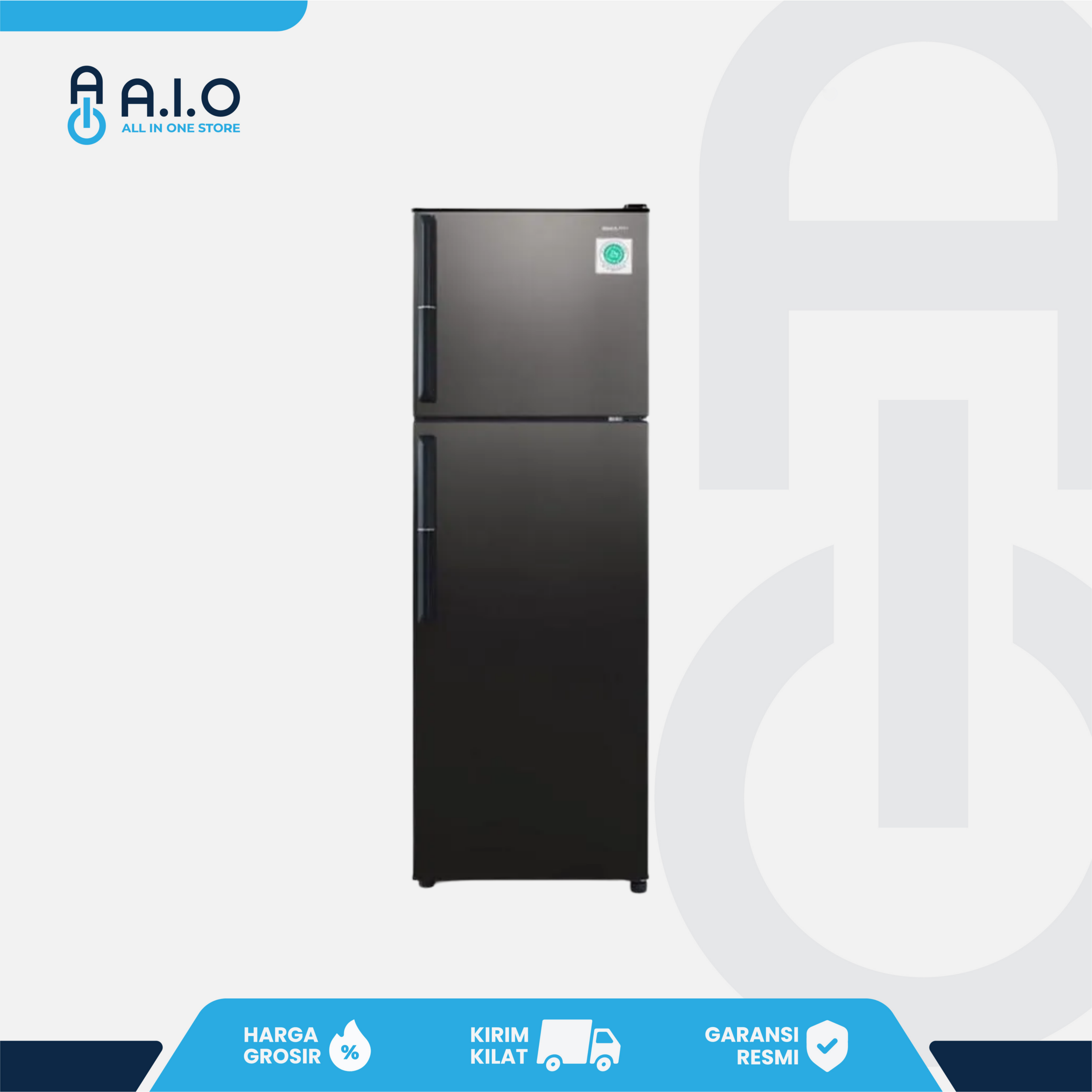 SHARP - KULKAS 2 PINTU 237 L - SJ 326GC SD