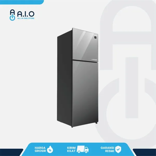 SHARP - KULKAS 2 PINTU 329 L - SJ 456GI MS