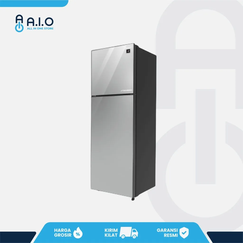 SHARP - KULKAS 2 PINTU 329 L - SJ 456GI MS