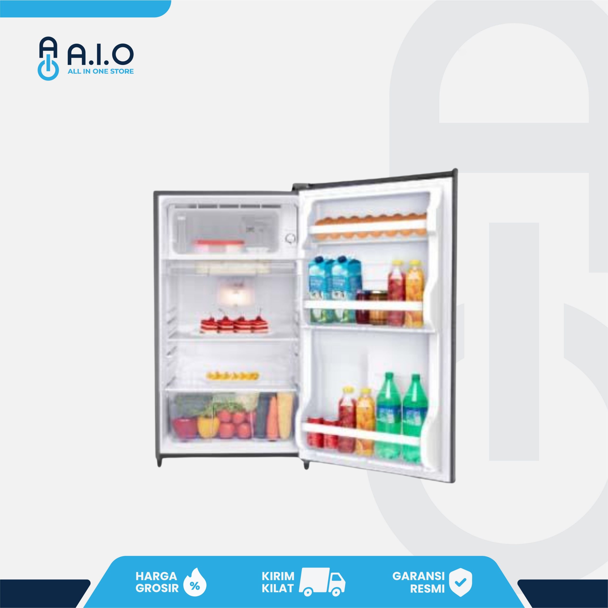 SHARP - KULKAS 1 PINTU 128 L - SJ N162D SP 2 SHARP - KULKAS 1 PINTU 128 L - SJ N162D SP - Gambar 2