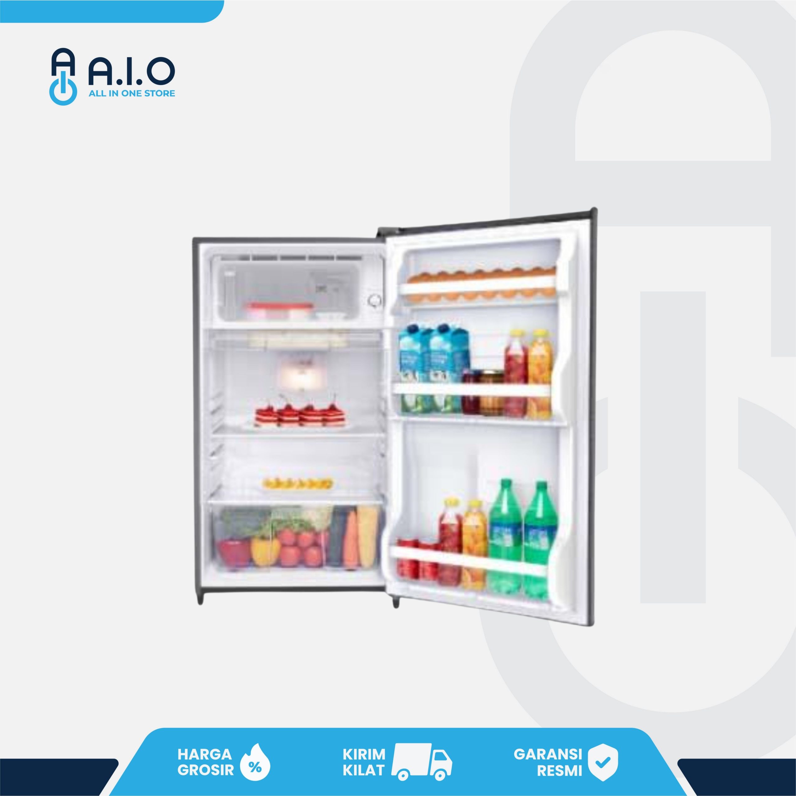 SHARP - KULKAS 1 PINTU 128 L - SJ N162D VB 2 SHARP - KULKAS 1 PINTU 128 L - SJ N162D VB - Gambar 2