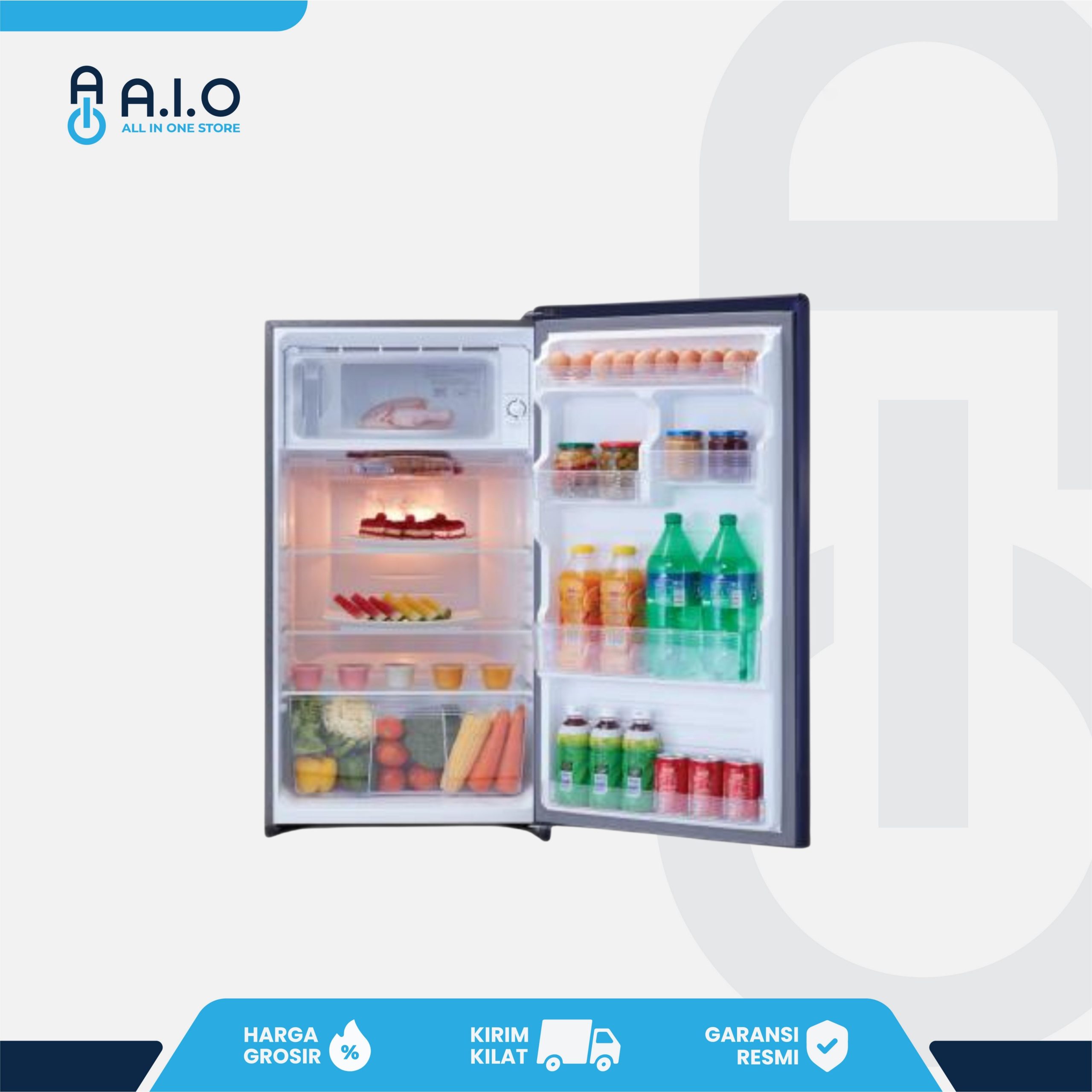 SHARP - KULKAS 1 PINTU 166 L - SJ N182D SH 2 SHARP - KULKAS 1 PINTU 166 L - SJ N182D SH - Gambar 2