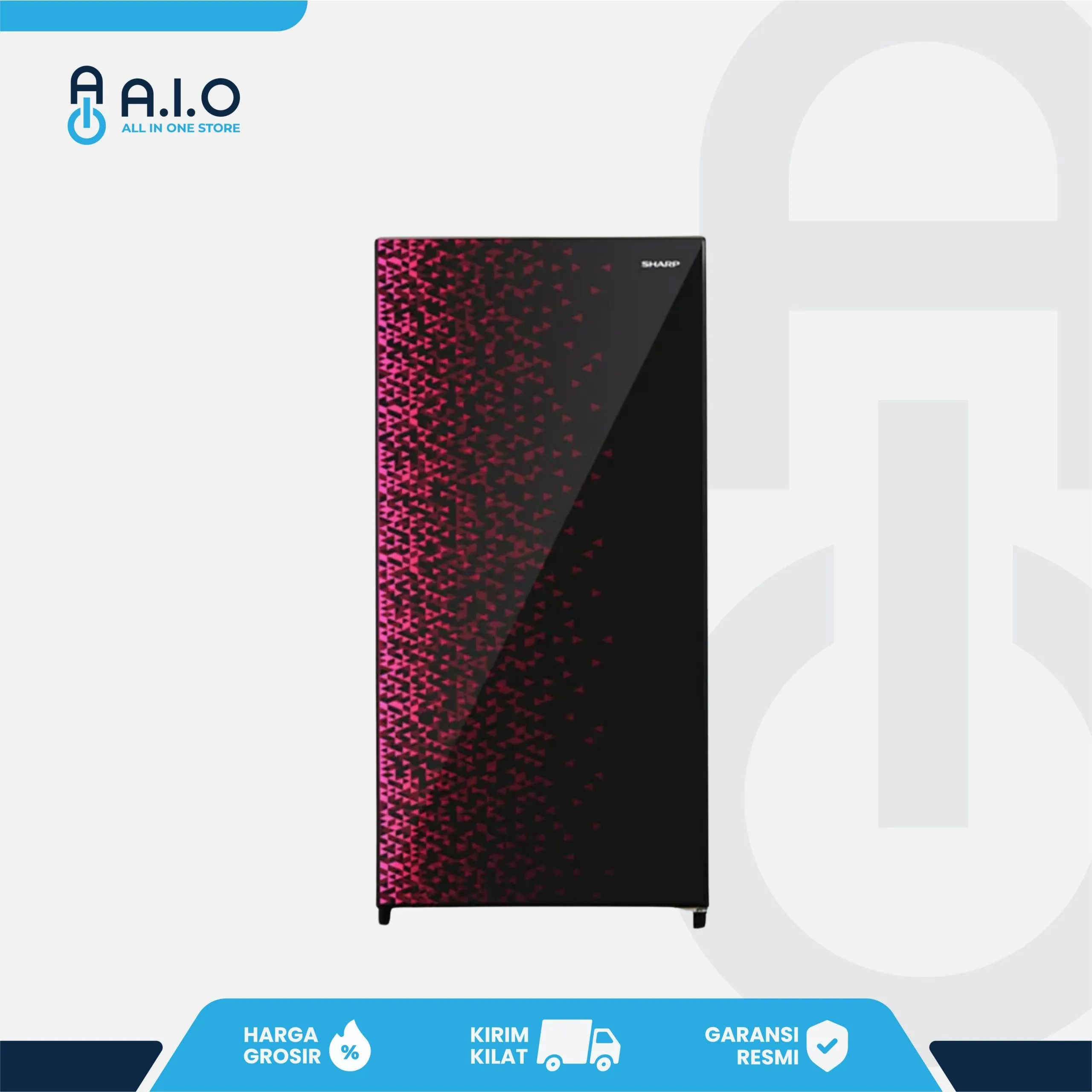 SHARP - KULKAS 1 PINTU 166 L - SJ X185MG GR