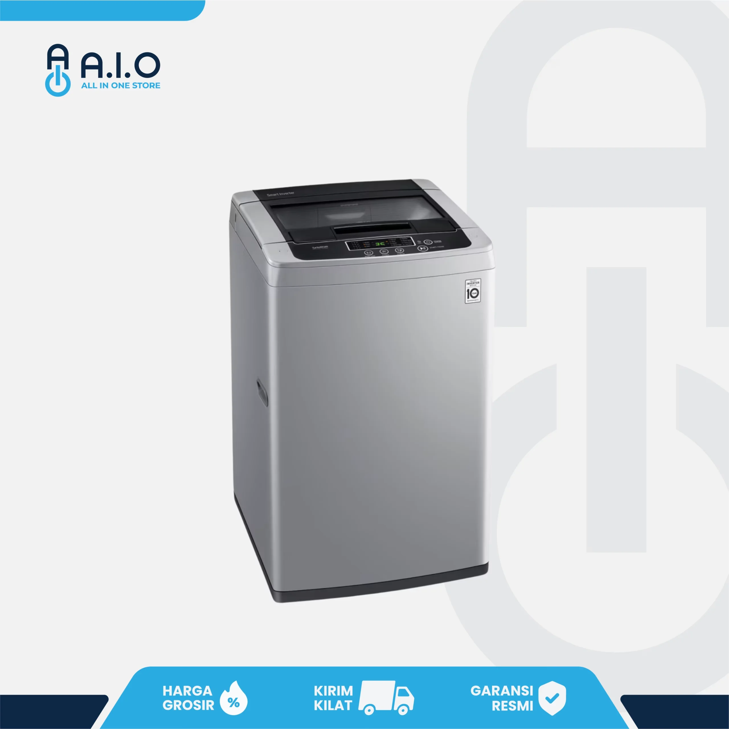 LG - MESIN CUCI TOP LOADING 9 KG - T2109VSPM 2 LG - MESIN CUCI TOP LOADING 9 KG - T2109VSPM - Gambar 2