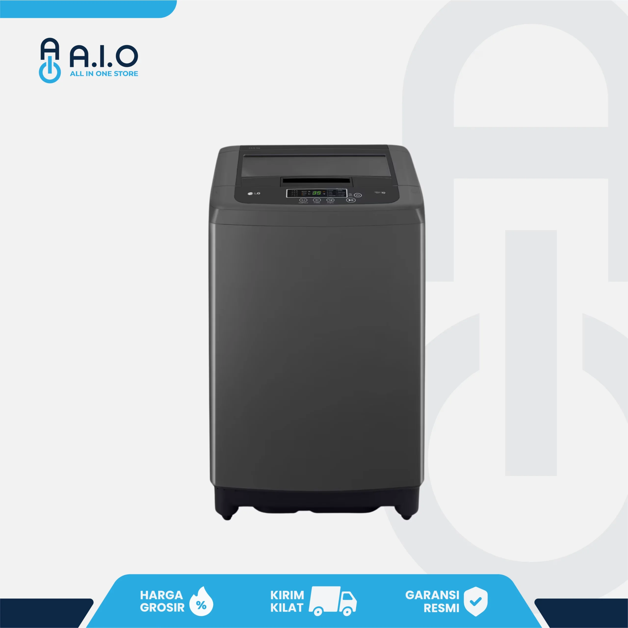 LG - MESIN CUCI TOP LOADING 13 KG - T2313VSPB 1 LG - MESIN CUCI TOP LOADING 13 KG - T2313VSPB