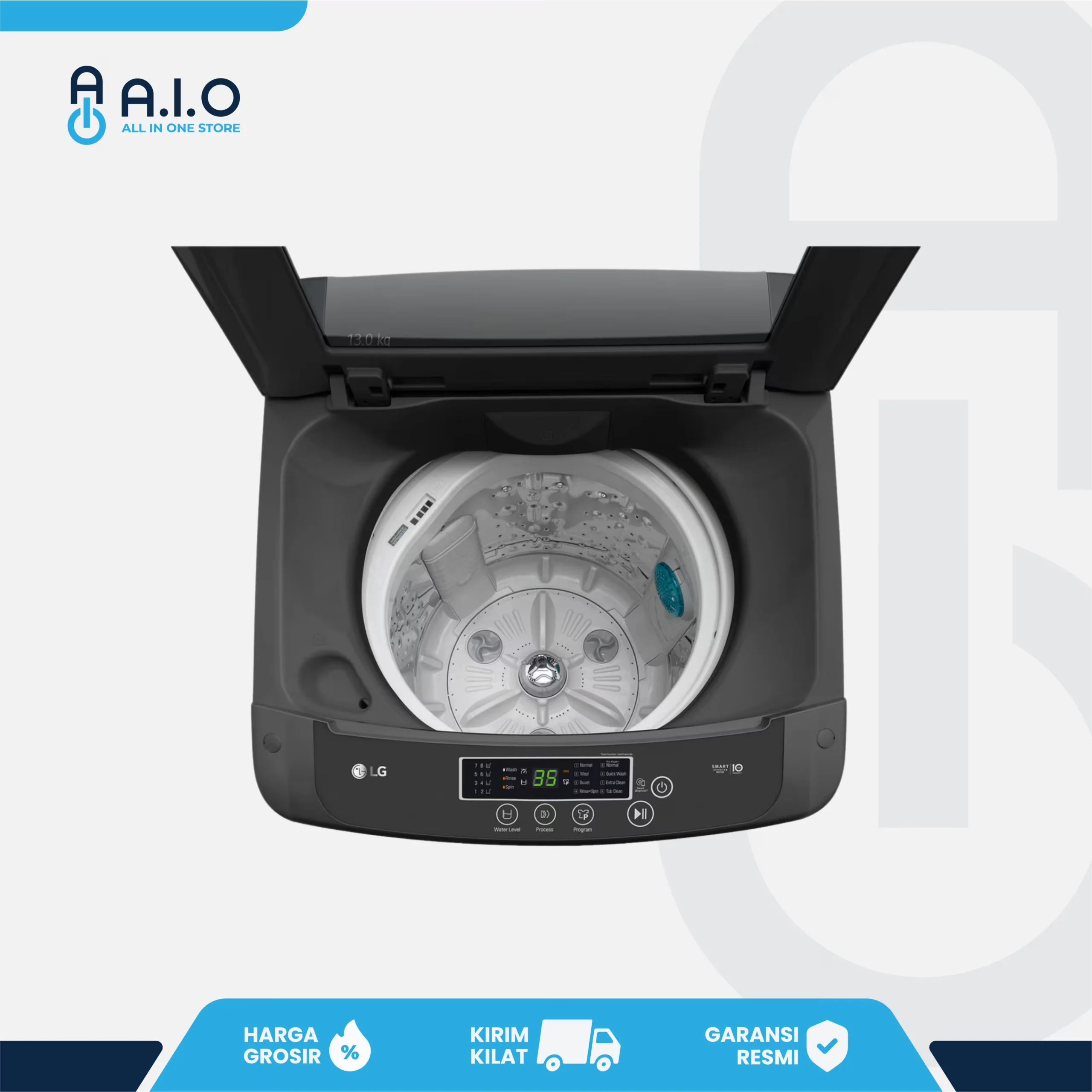 LG - MESIN CUCI TOP LOADING 13 KG - T2313VSPB 4 LG - MESIN CUCI TOP LOADING 13 KG - T2313VSPB - Gambar 4