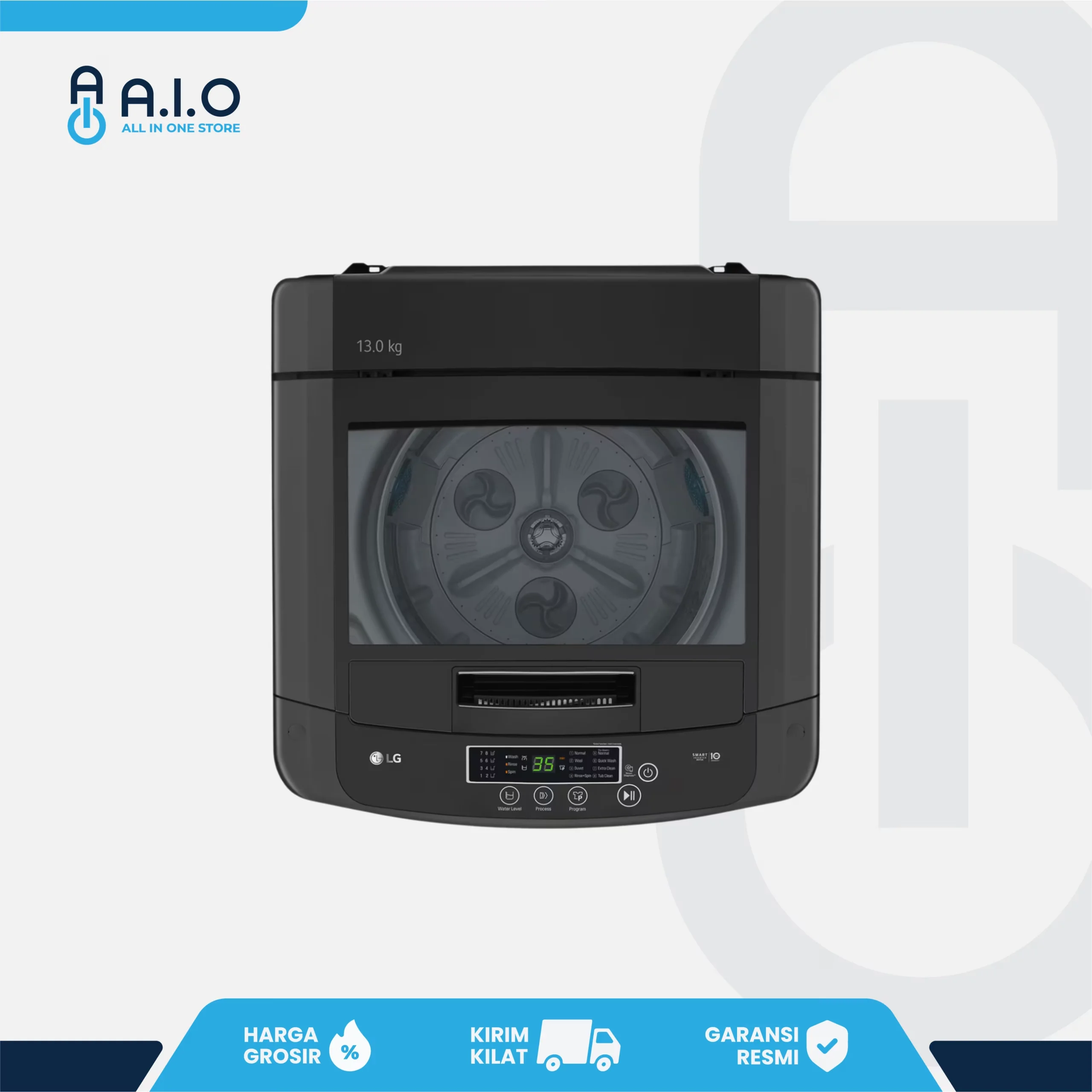 LG - MESIN CUCI TOP LOADING 13 KG - T2313VSPB 2 LG - MESIN CUCI TOP LOADING 13 KG - T2313VSPB - Gambar 2
