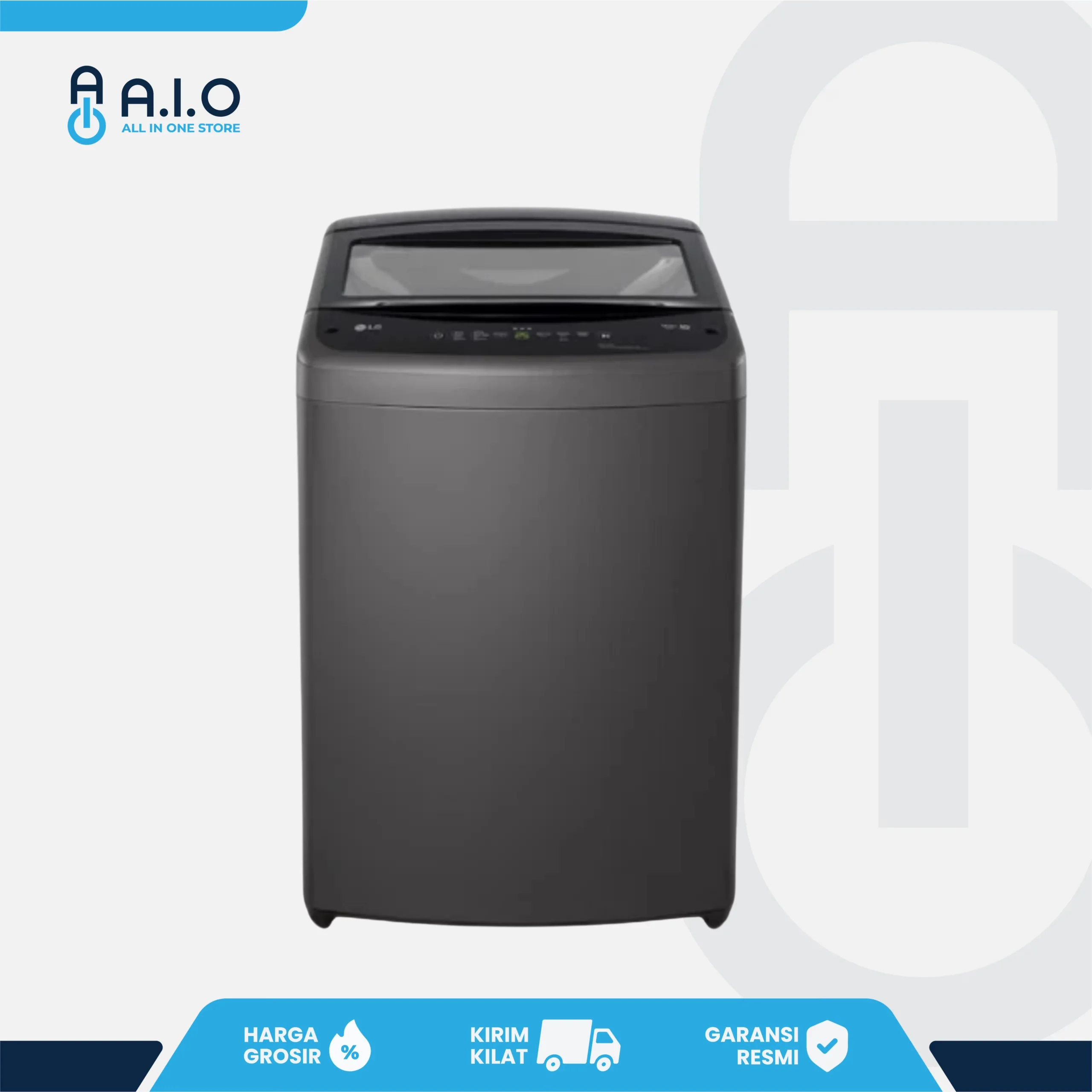 LG - MESIN CUCI TOP LOADING 19 KG - T2519VBTB 1 LG - MESIN CUCI TOP LOADING 19 KG - T2519VBTB