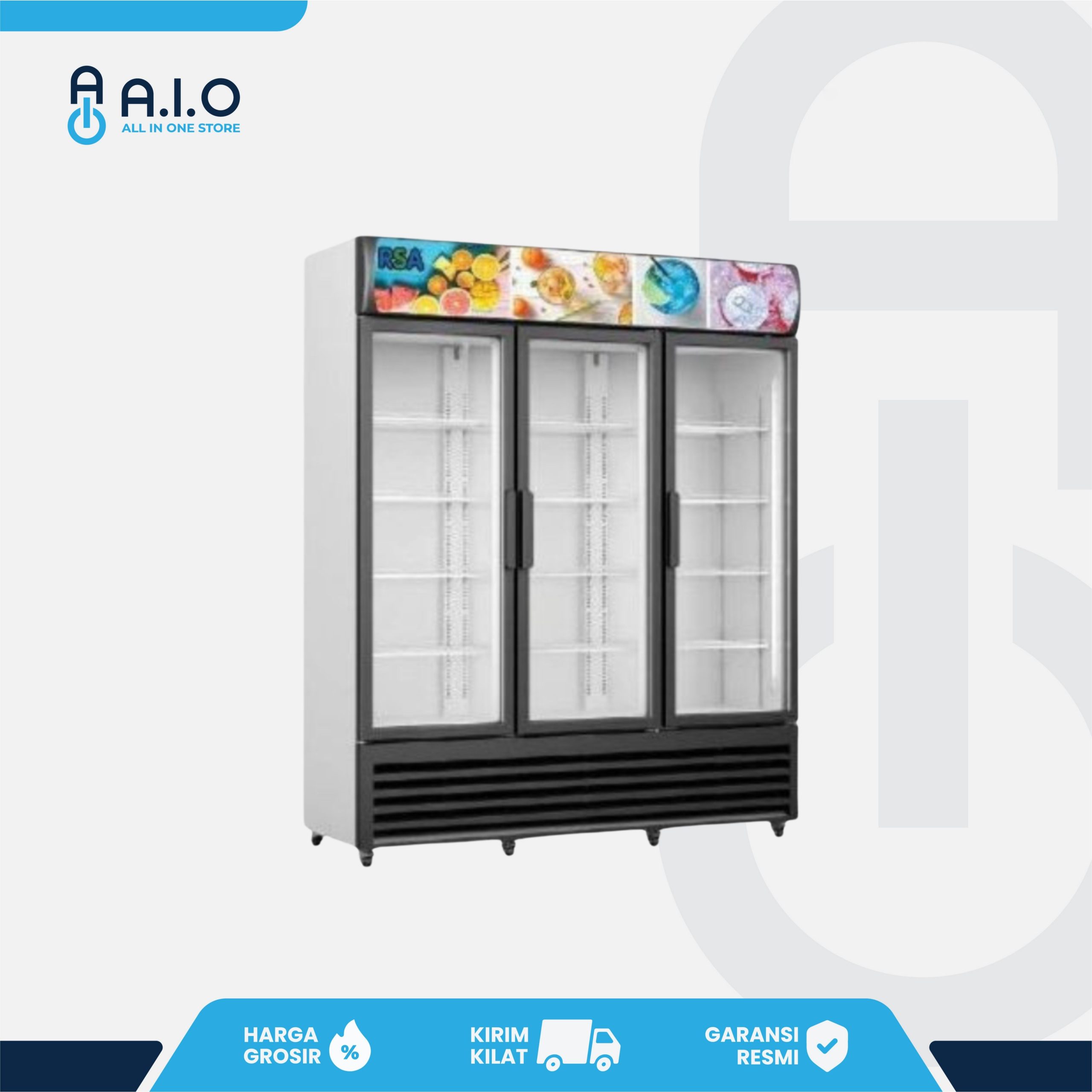 RSA - SHOWCASE 3 PINTU 1065 L - TOPAZ 1100