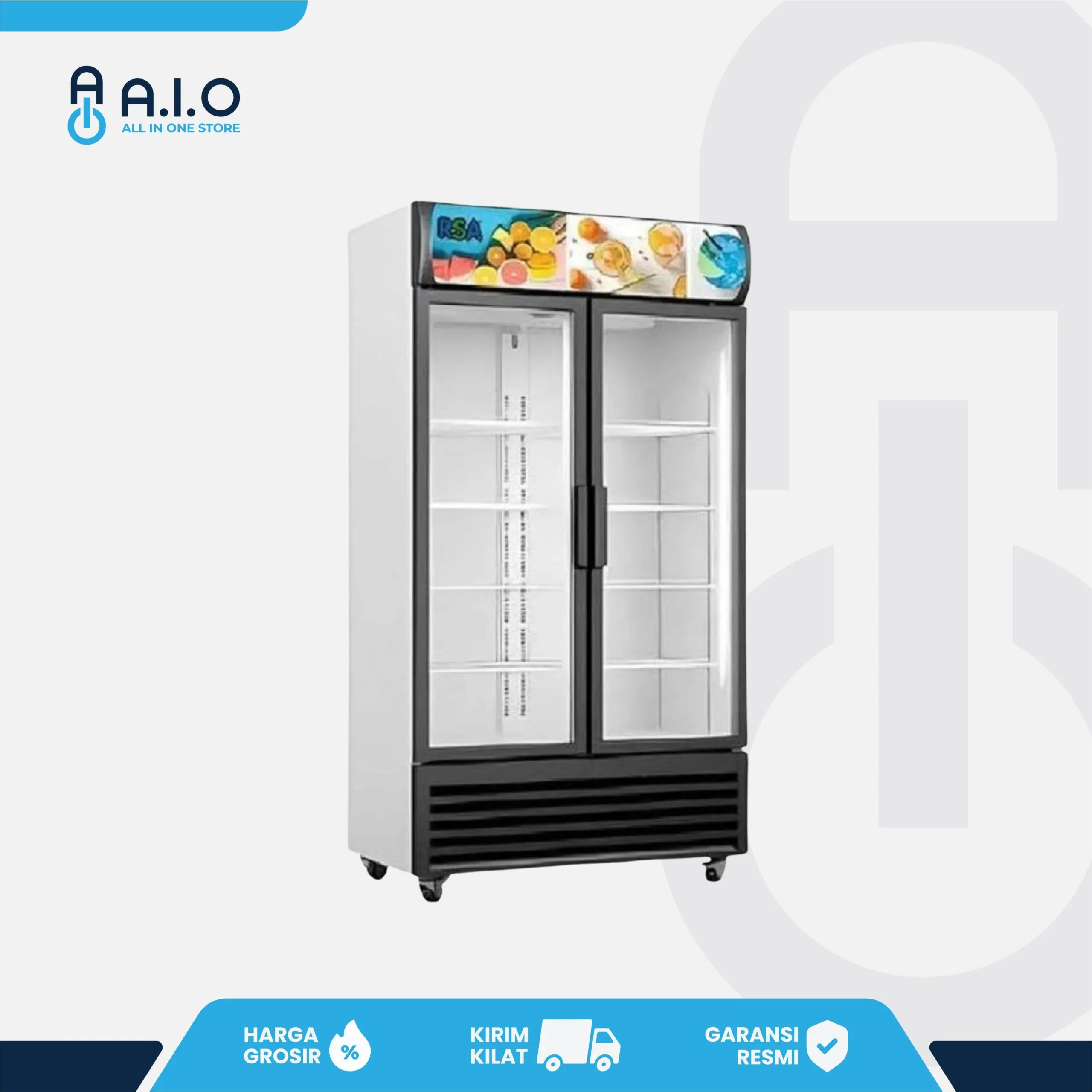 RSA - SHOWCASE 2 PINTU 730 L - TOPAZ 750 IC