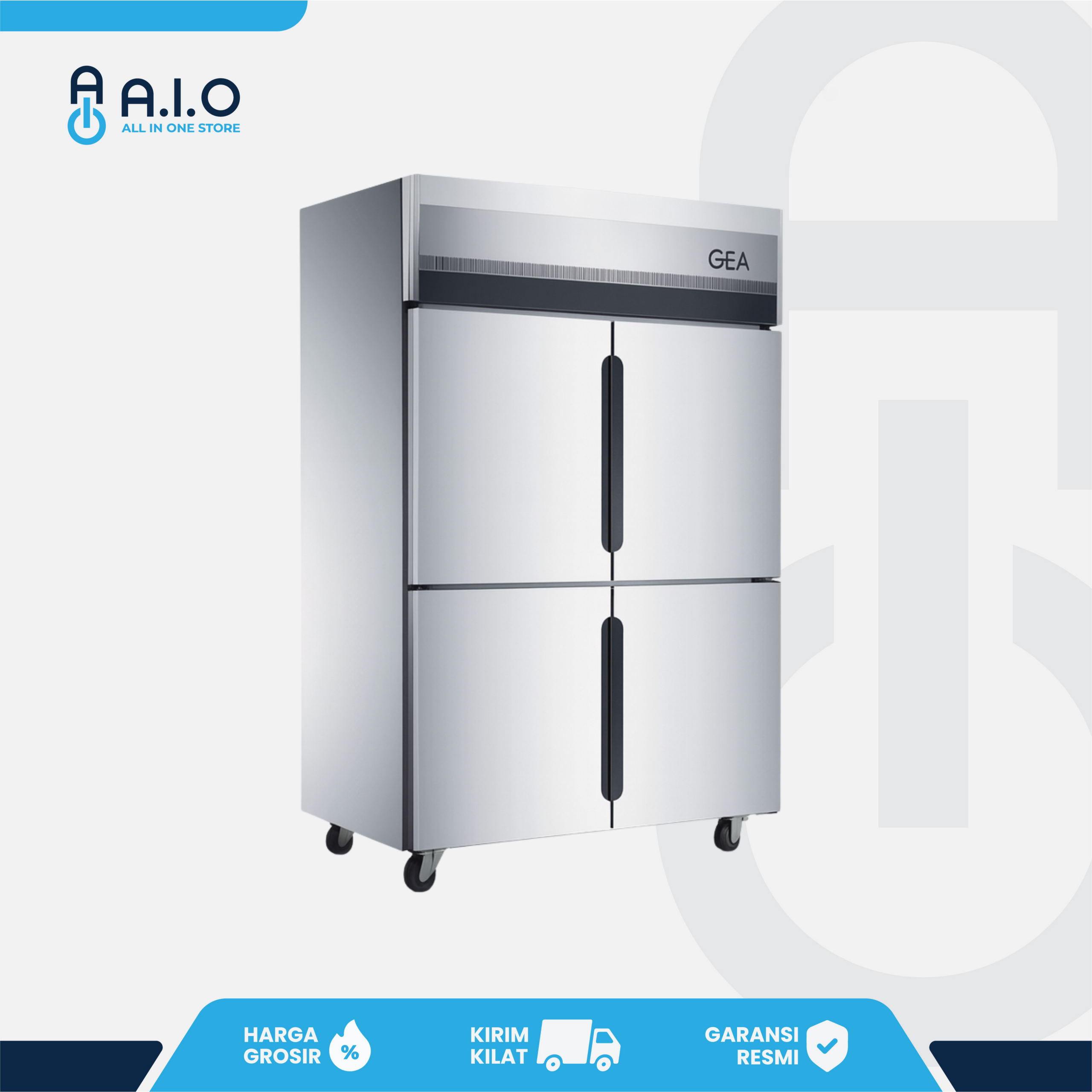 GEA - UPRIGHT CHILLER 4 PINTU 854 L - URC 1200 4DX