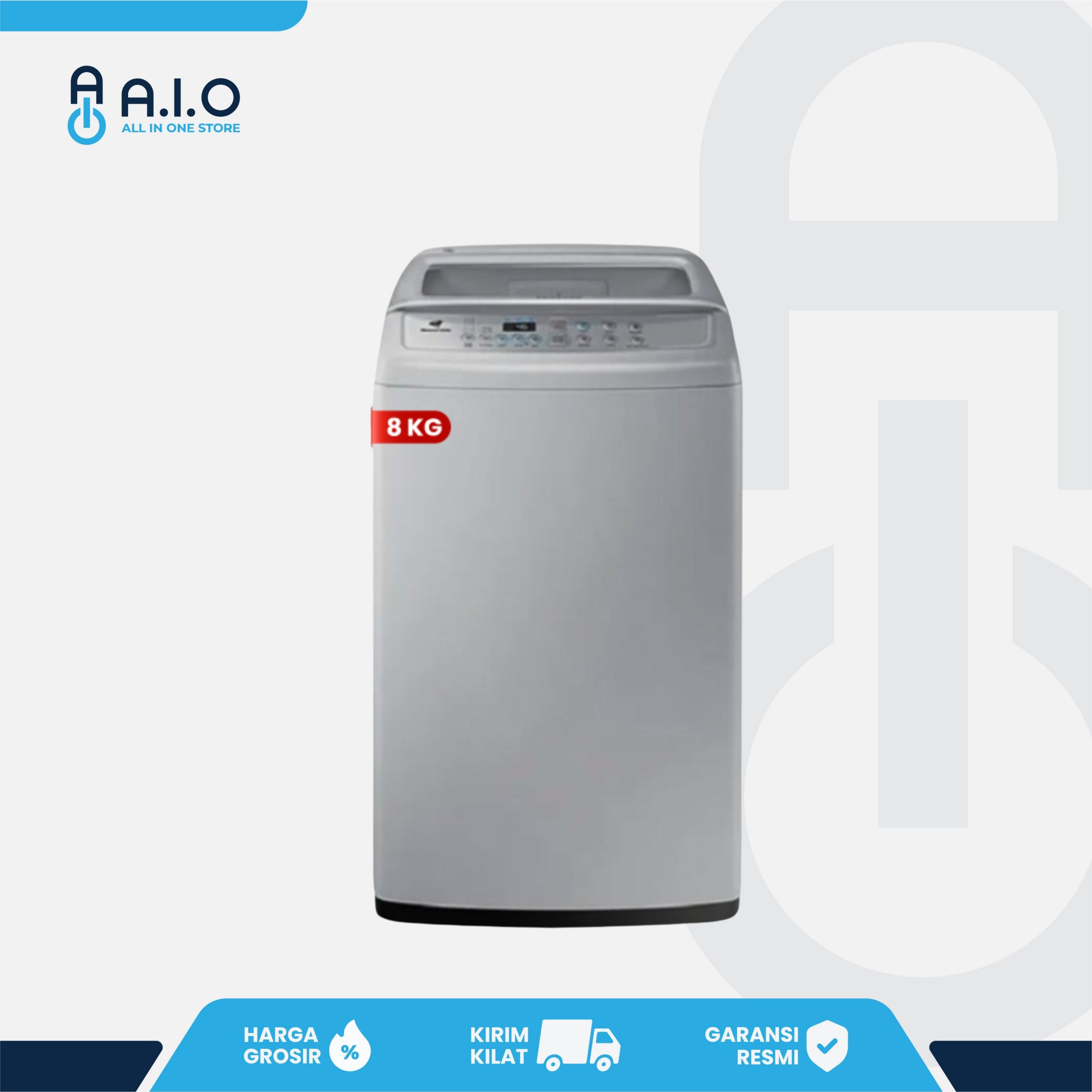 SAMSUNG - MESIN CUCI TOP LOADING 8 KG - WA80H4000SW