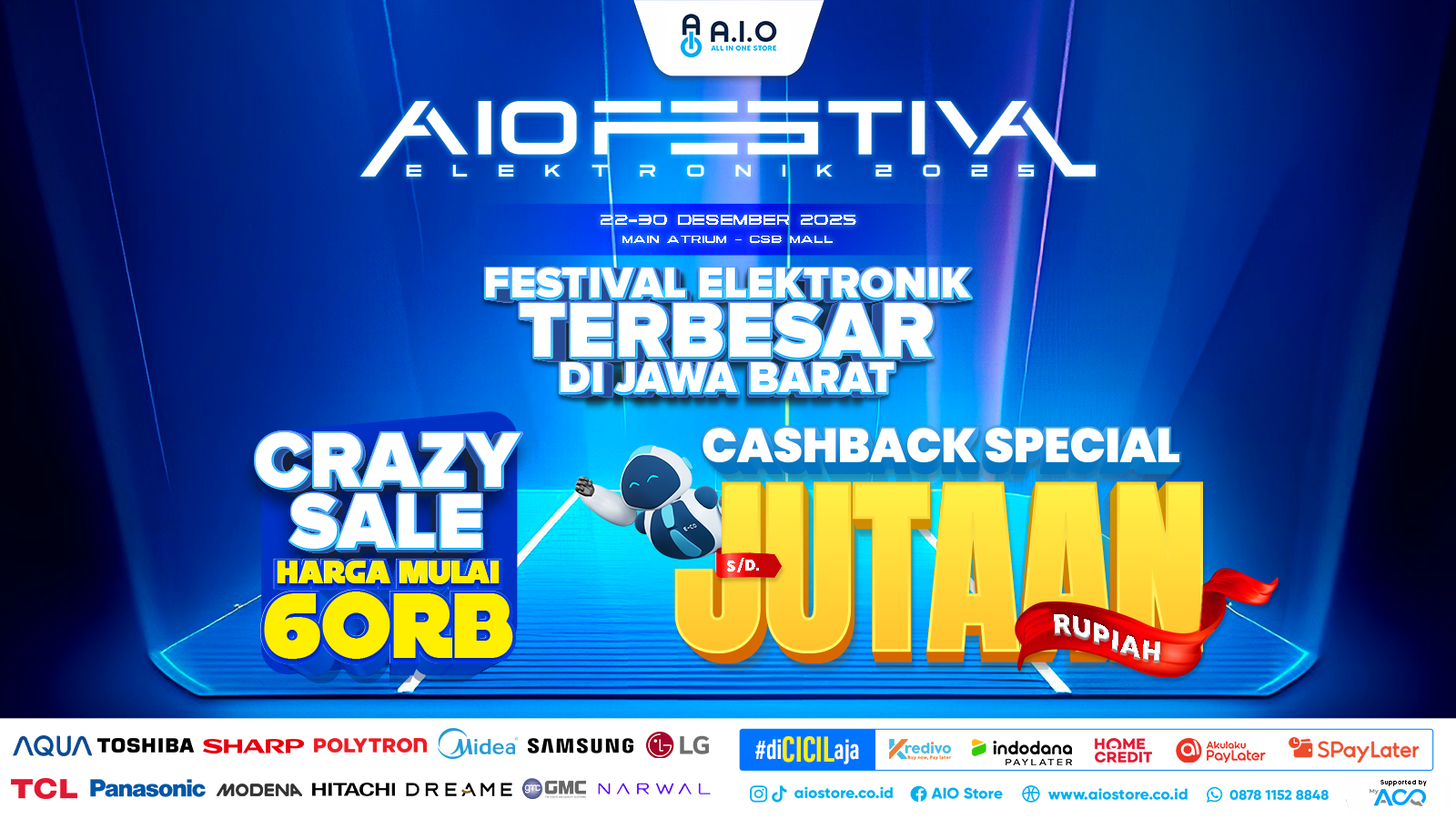 WEB BANNER 1600 x 900 CRAZY SALE PROMO JUTAAN