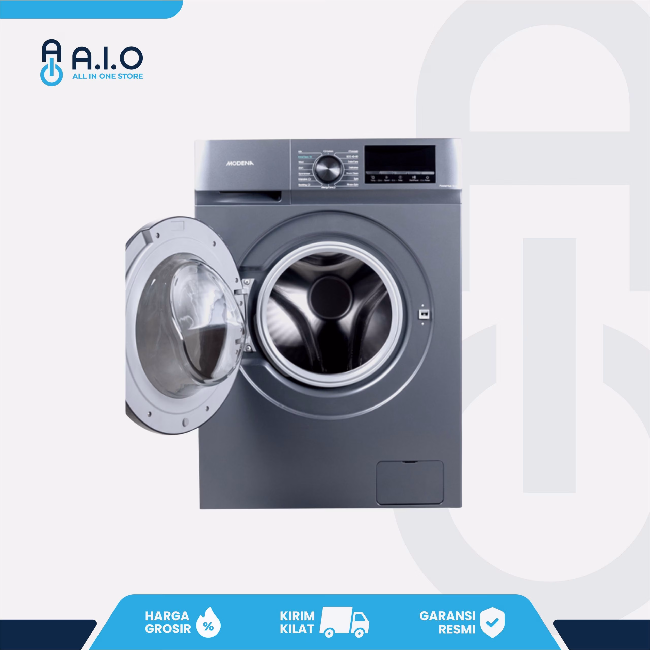 MODENA - MESIN CUCI FRONT LOADING 12 KG - WF 1244 VGDG 4 MODENA - MESIN CUCI FRONT LOADING 12 KG - WF 1244 VGDG - Gambar 4
