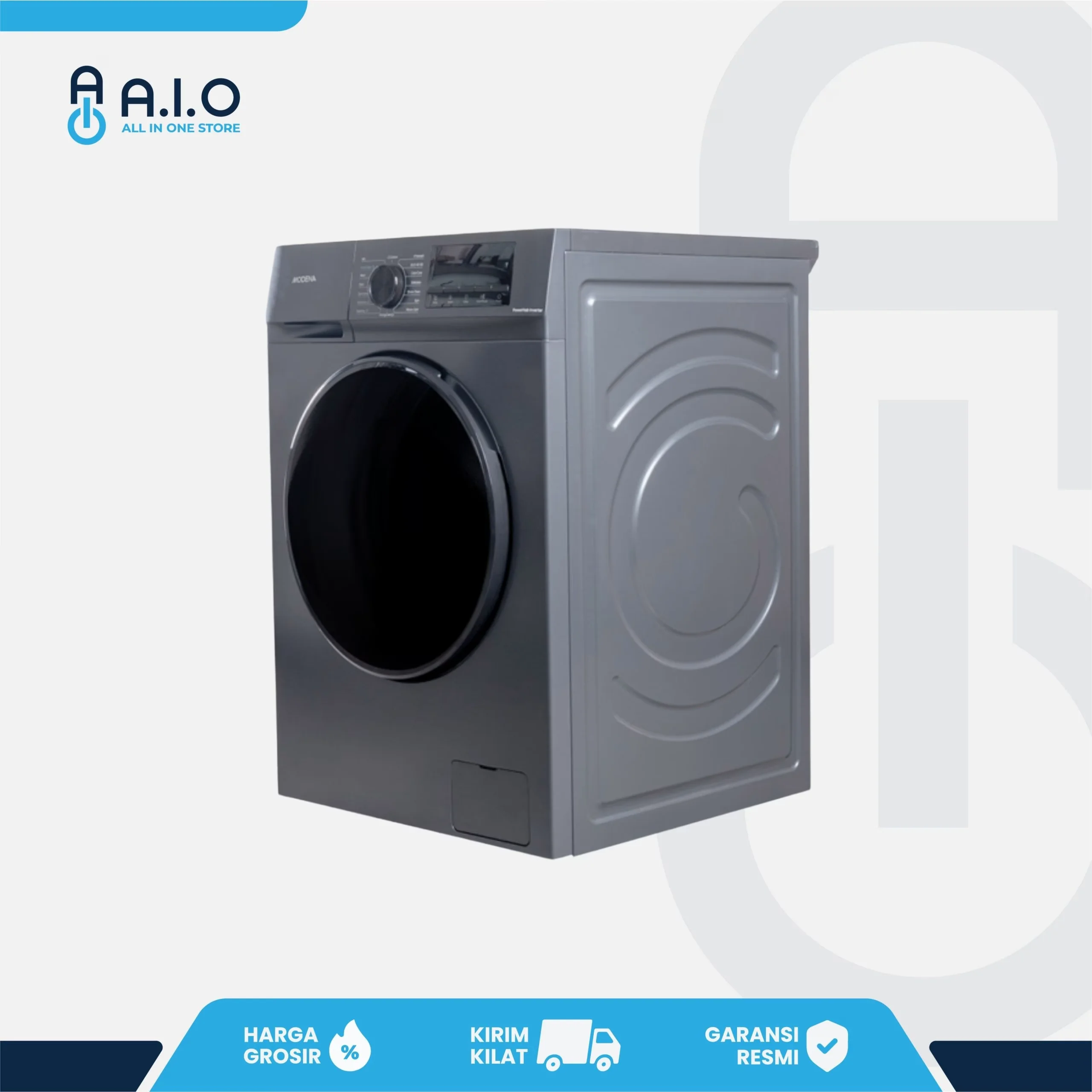 MODENA - MESIN CUCI FRONT LOADING 12 KG - WF 1244 VGDG 2 MODENA - MESIN CUCI FRONT LOADING 12 KG - WF 1244 VGDG - Gambar 2