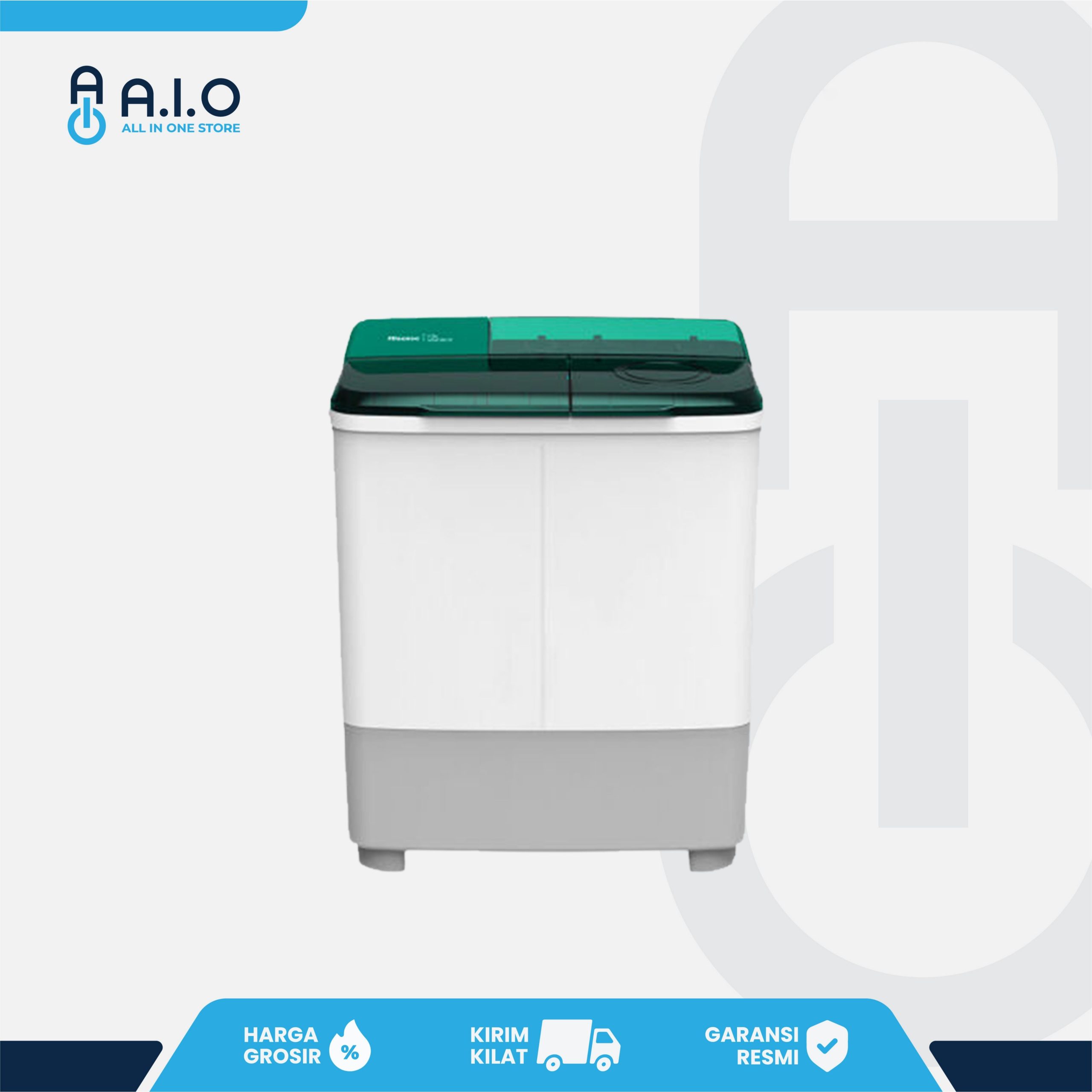 HISENSE - MESIN CUCI 2 TABUNG 8 KG - WSAC801