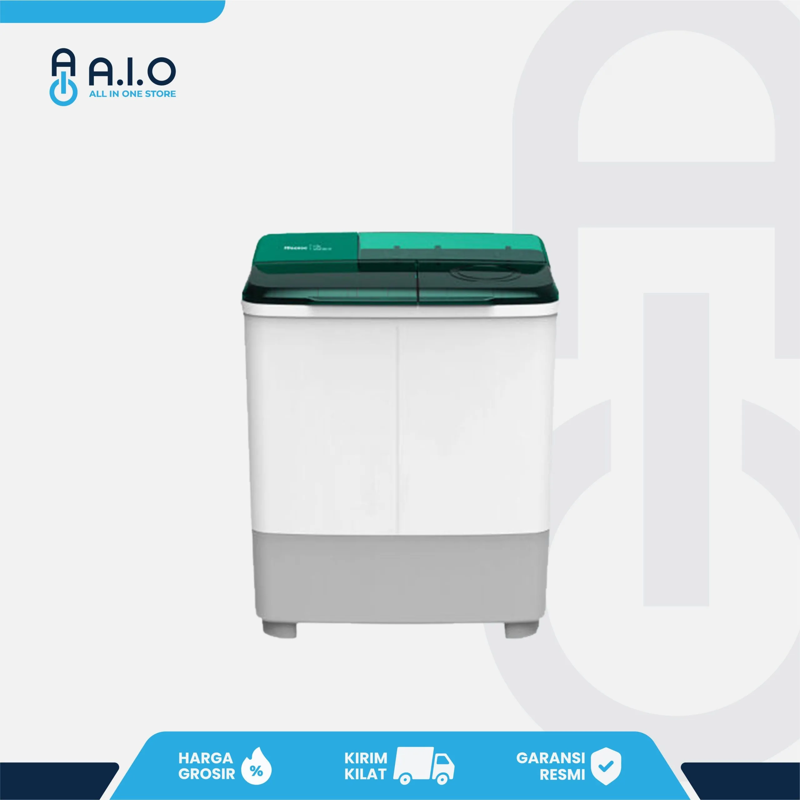 HISENSE - MESIN CUCI 2 TABUNG 8 KG - WSAC801