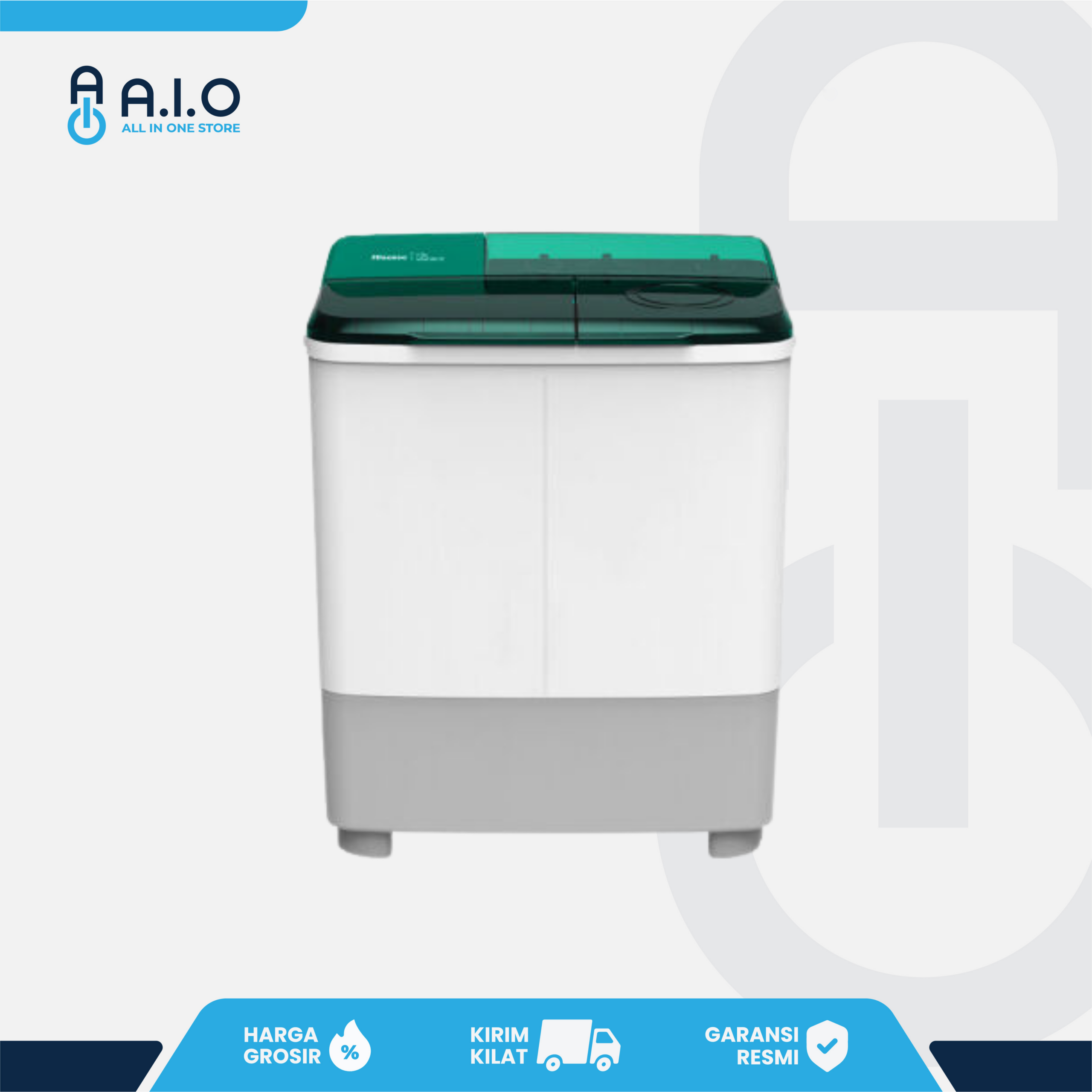 HISENSE - MESIN CUCI 2 TABUNG 9 KG - WSAC901