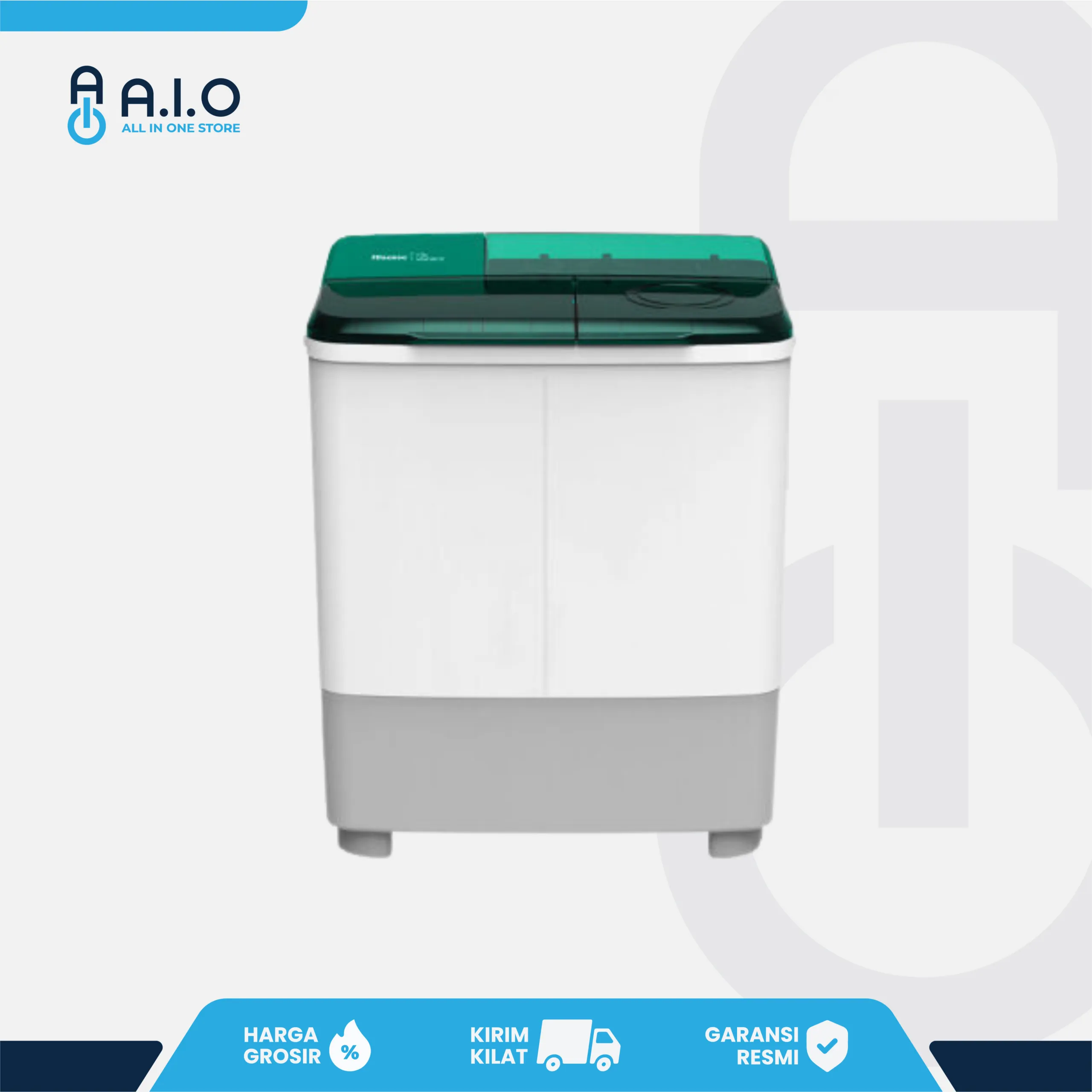 HISENSE - MESIN CUCI 2 TABUNG 9 KG - WSAC901