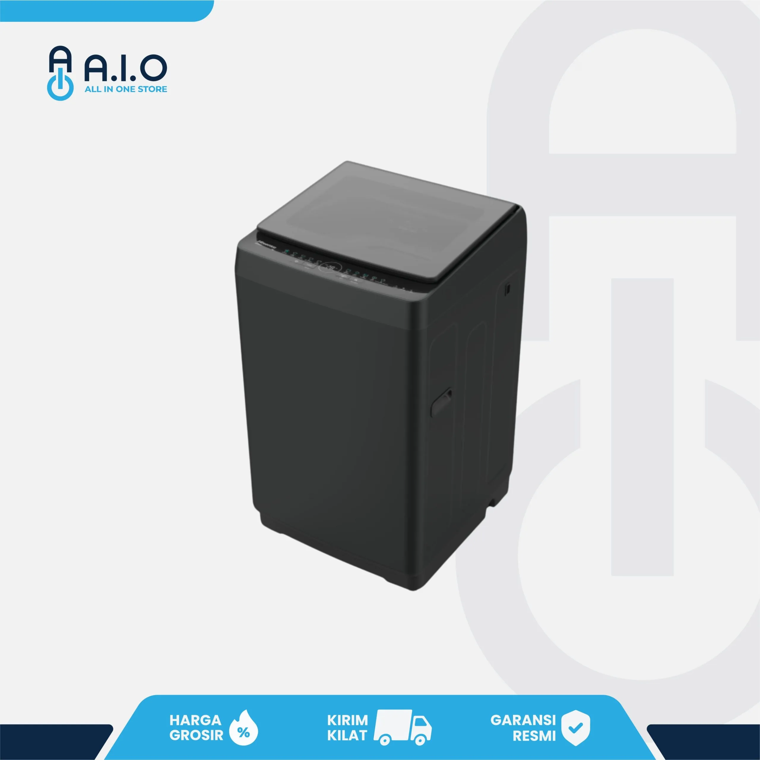HISENSE - MESIN CUCI TOP LOADING 9 KG - WT90F30 1 HISENSE - MESIN CUCI TOP LOADING 9 KG - WT90F30