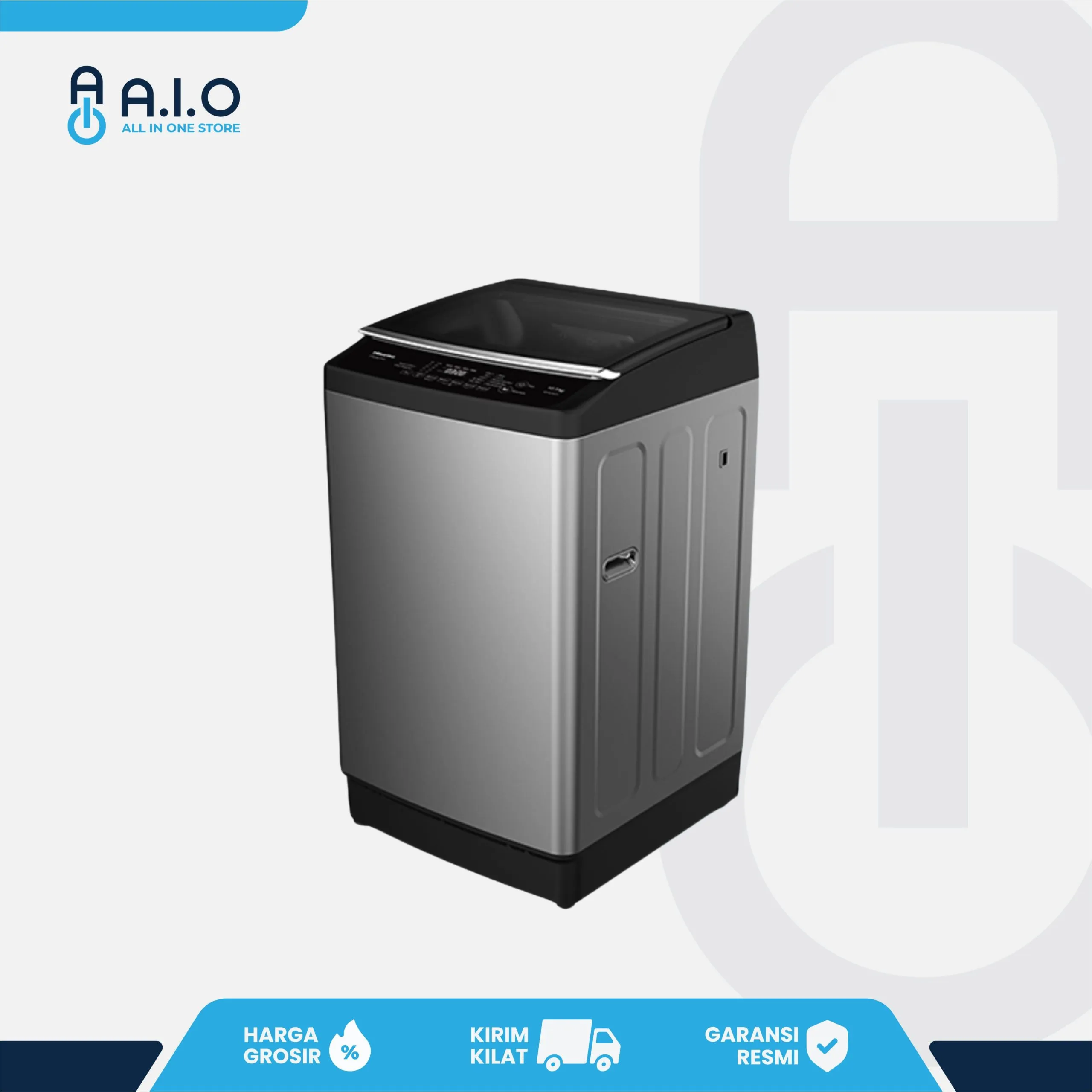 HISENSE - MESIN CUCI TOP LOADING 13 KG - WTJA1301D 2 HISENSE - MESIN CUCI TOP LOADING 13 KG - WTJA1301D - Gambar 2