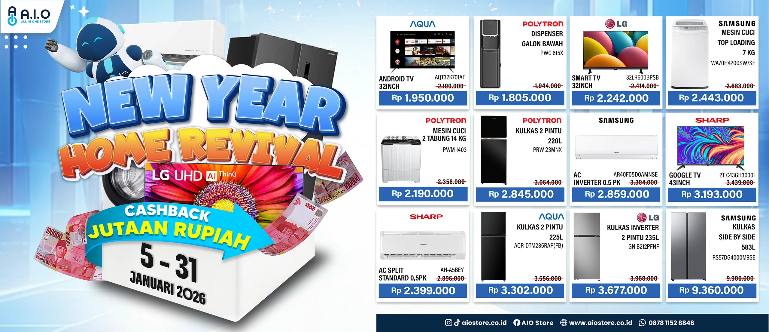WEB BANNER NEW YEAR HOME REVIVAL AIO Store Toko Elektronik Terbaik di Jawa Barat