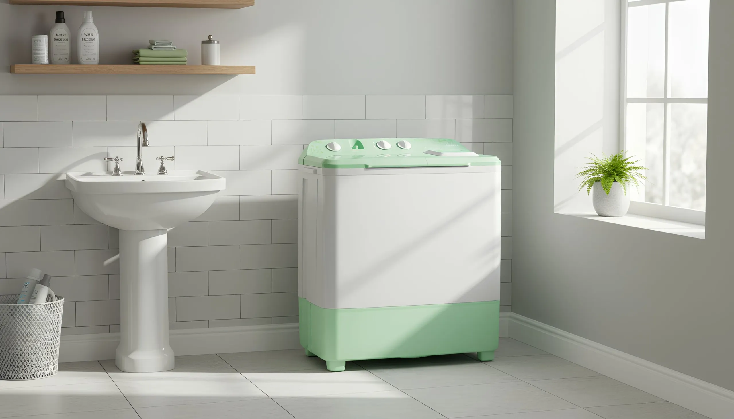 Cara Membersihkan Mesin Cuci 2 Tabung agar Awet, Bersih, dan Bebas Bau 1 cara membersihkan mesin cuci 2 tabung