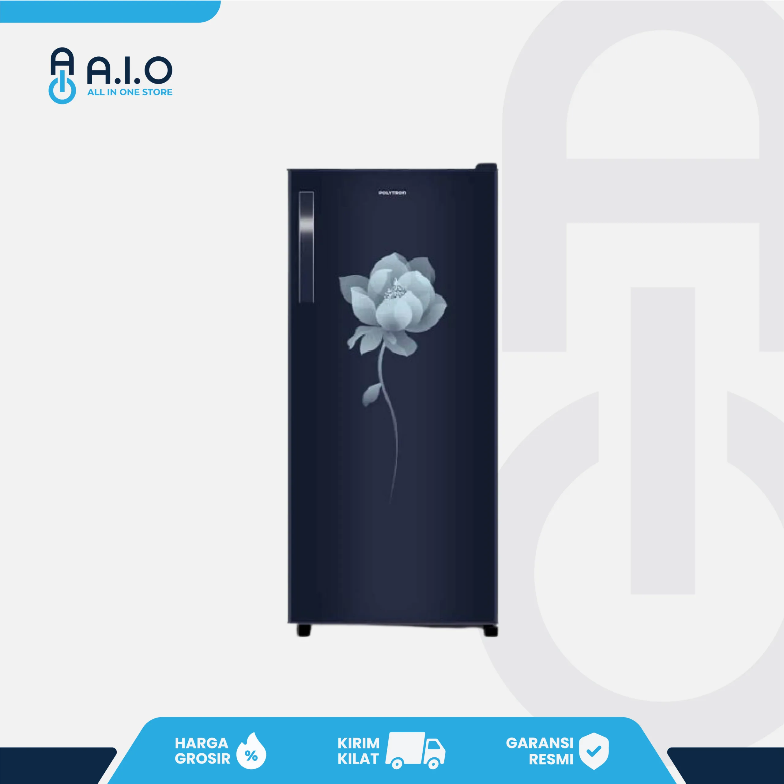 POLYTRON - KULKAS 1 PINTU 180 L - PRB 186B