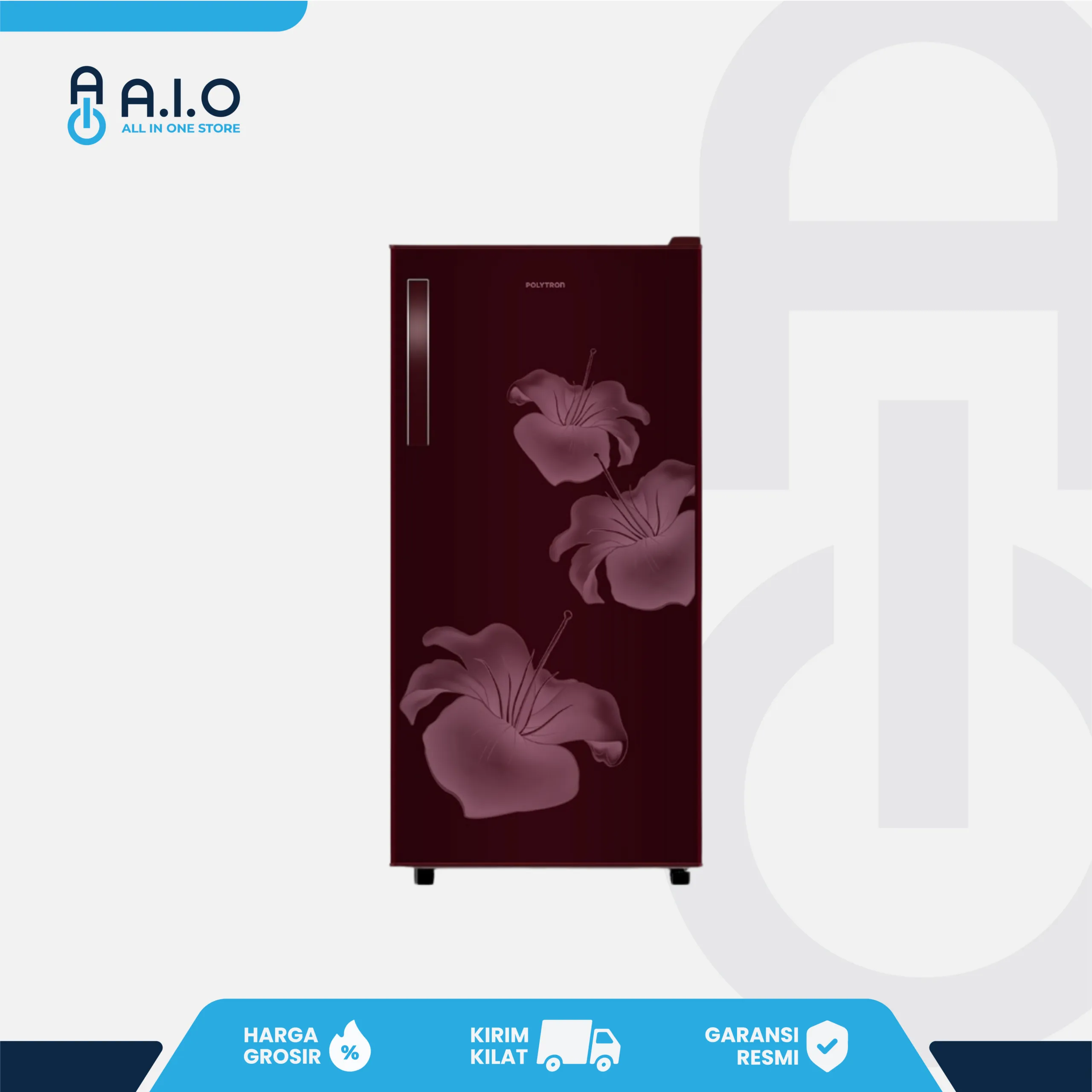 POLYTRON - KULKAS 1 PINTU 180 L - PRB 186R