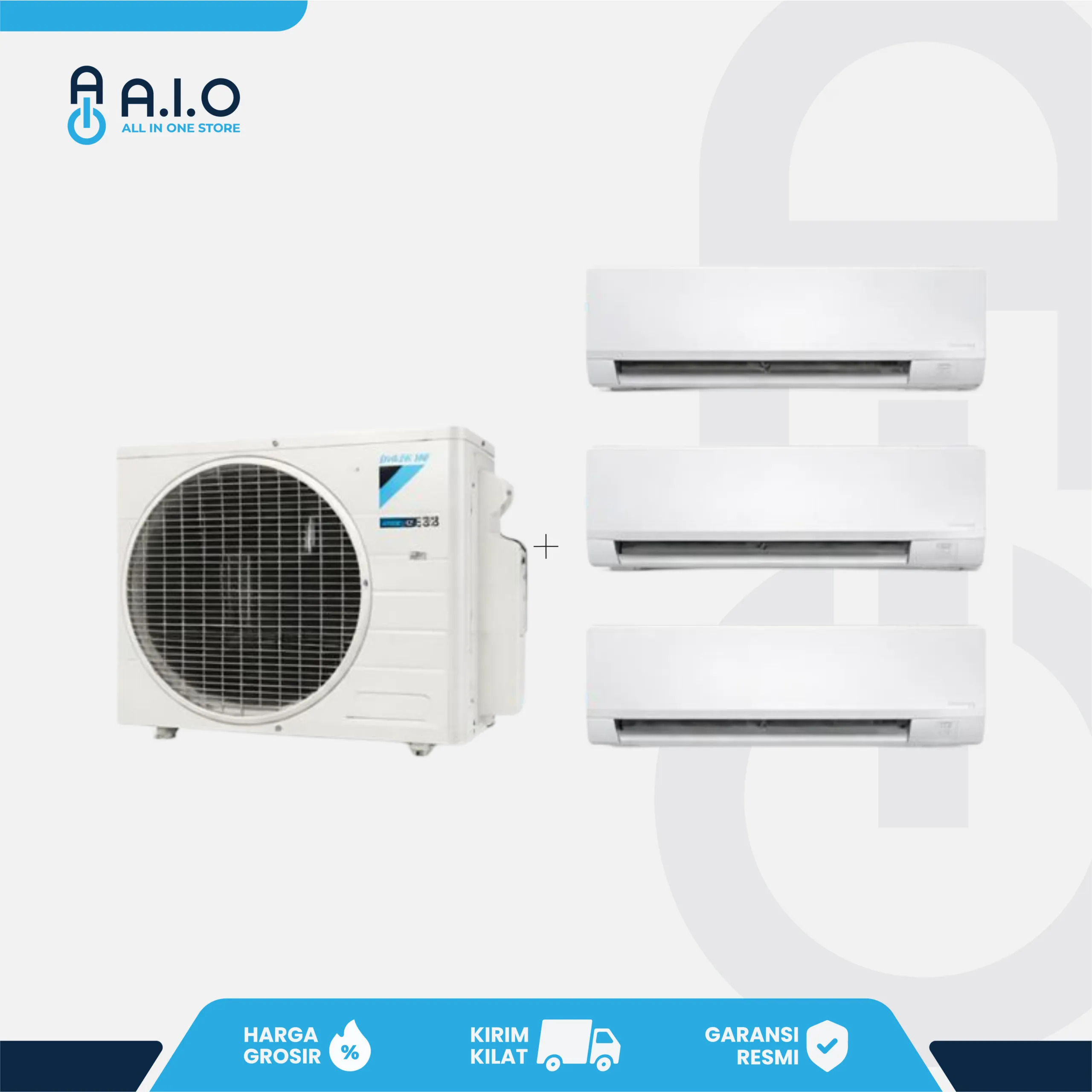 DAIKIN - AC MULTI S 2 KONEKSI (0.5 PK + 0.75 PK) - 2MKC20RVM (15 + 20)