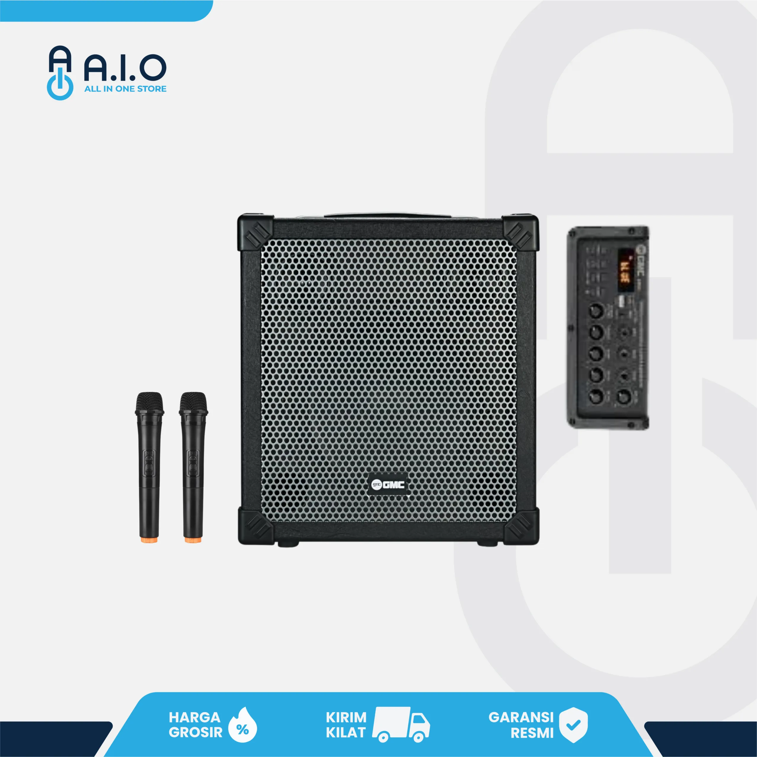 20 Rekomendasi Speaker Bluetooth Full Bass Terbaik 58 GMC - SPEAKER BLUETOOTH + 2 MIC WIRELESS - 888S