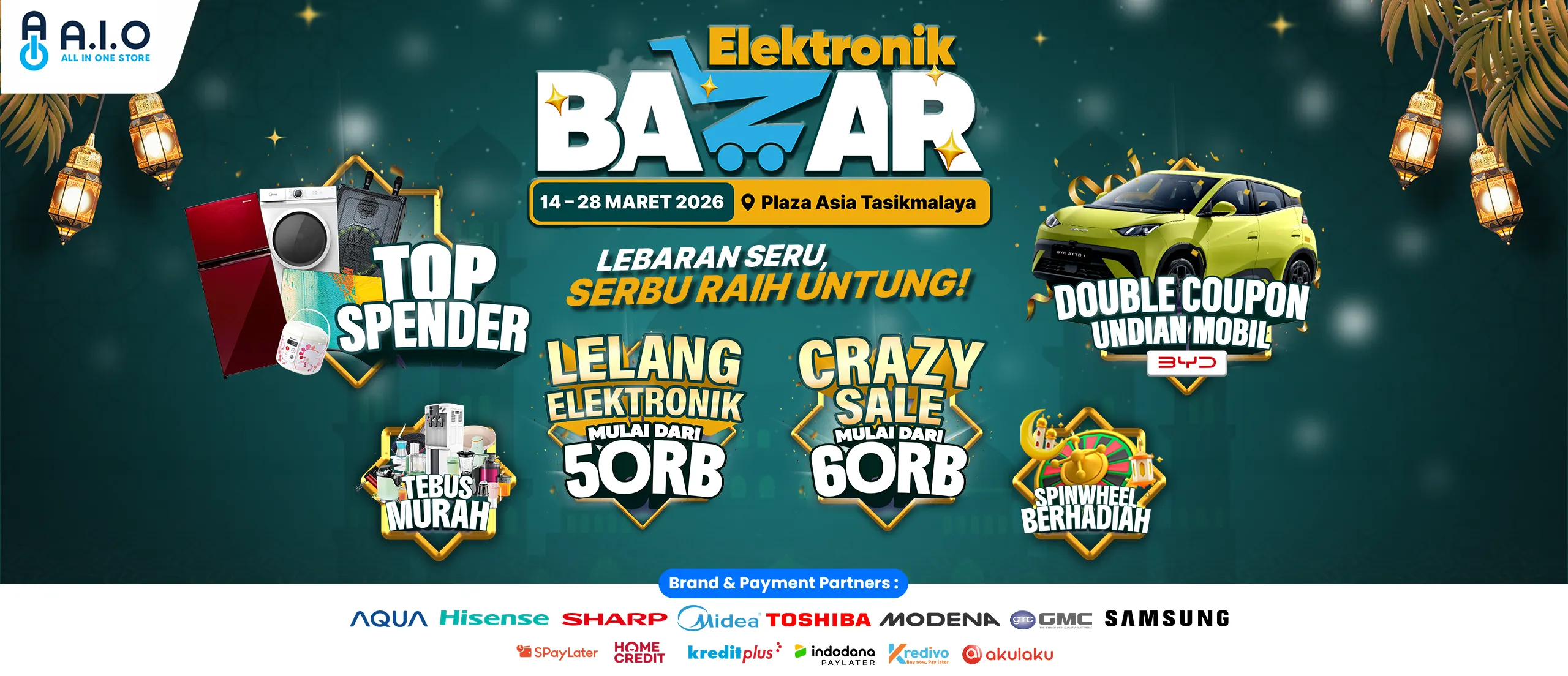 AIO Elektronik Bazar Tasik Banner