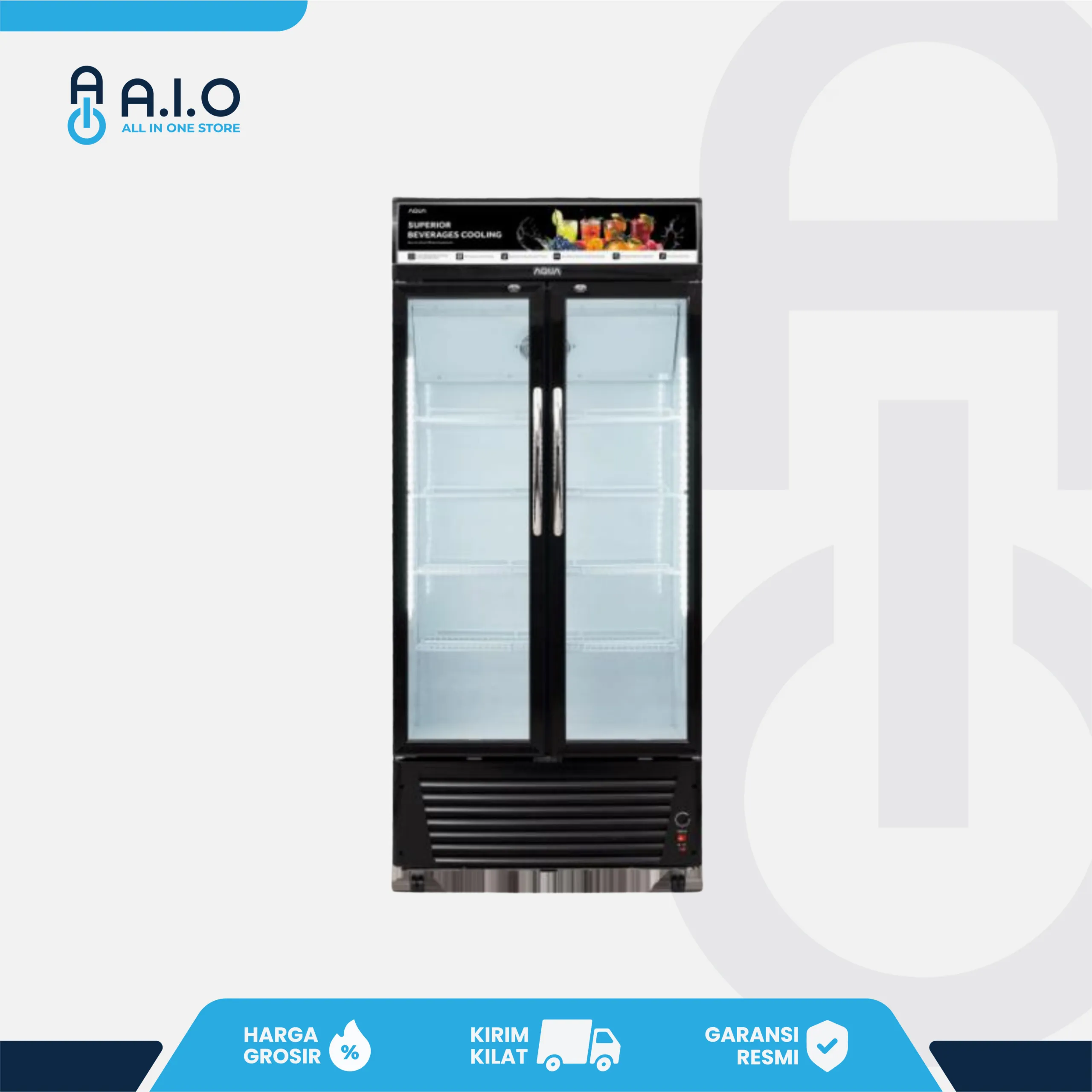 AQUA - SHOWCASE 2 PINTU 500 L - AQB 610CD