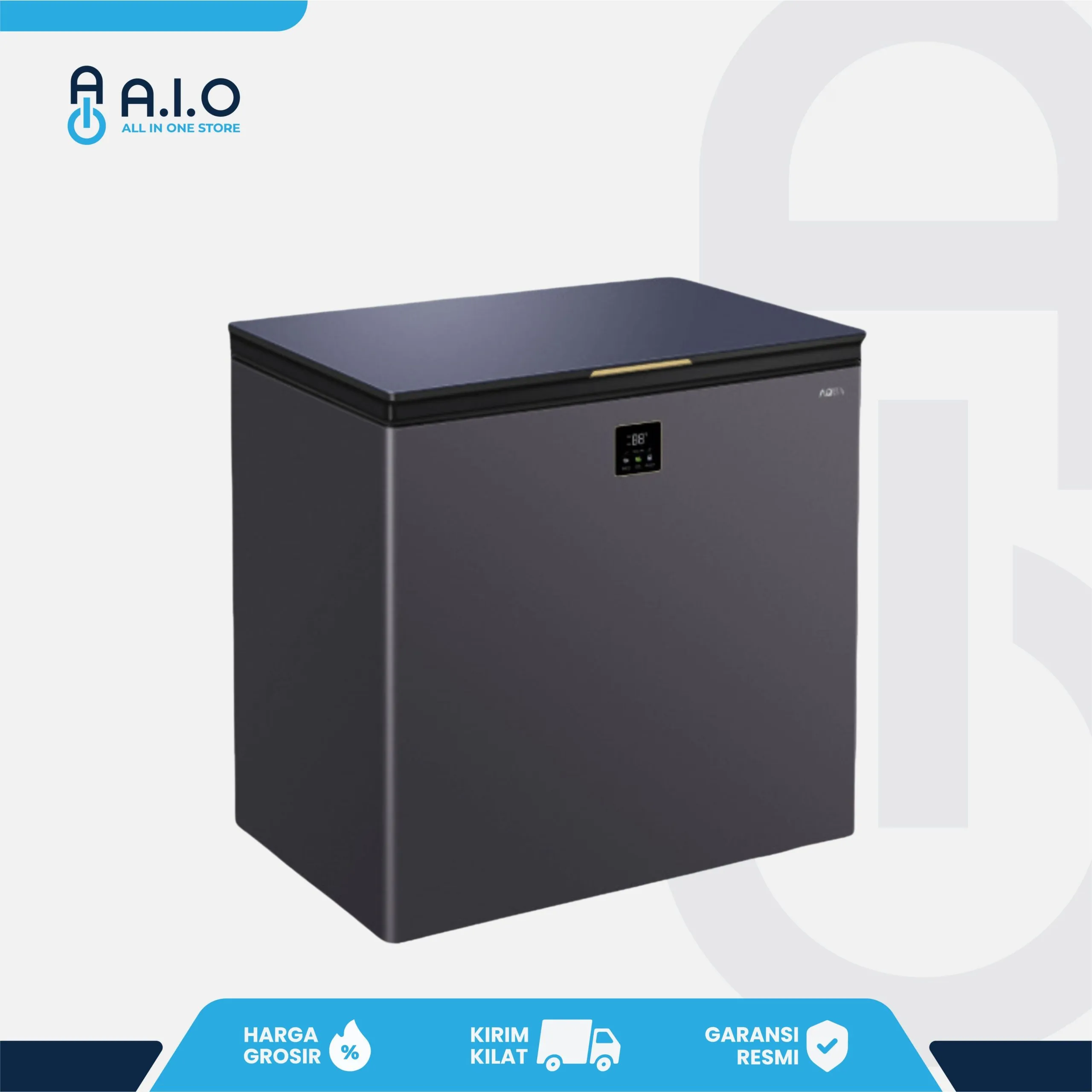 AQUA - CHEST FREEZER 1 PINTU 220 L - AQF 220DF 4 AQF 220DF LEFT