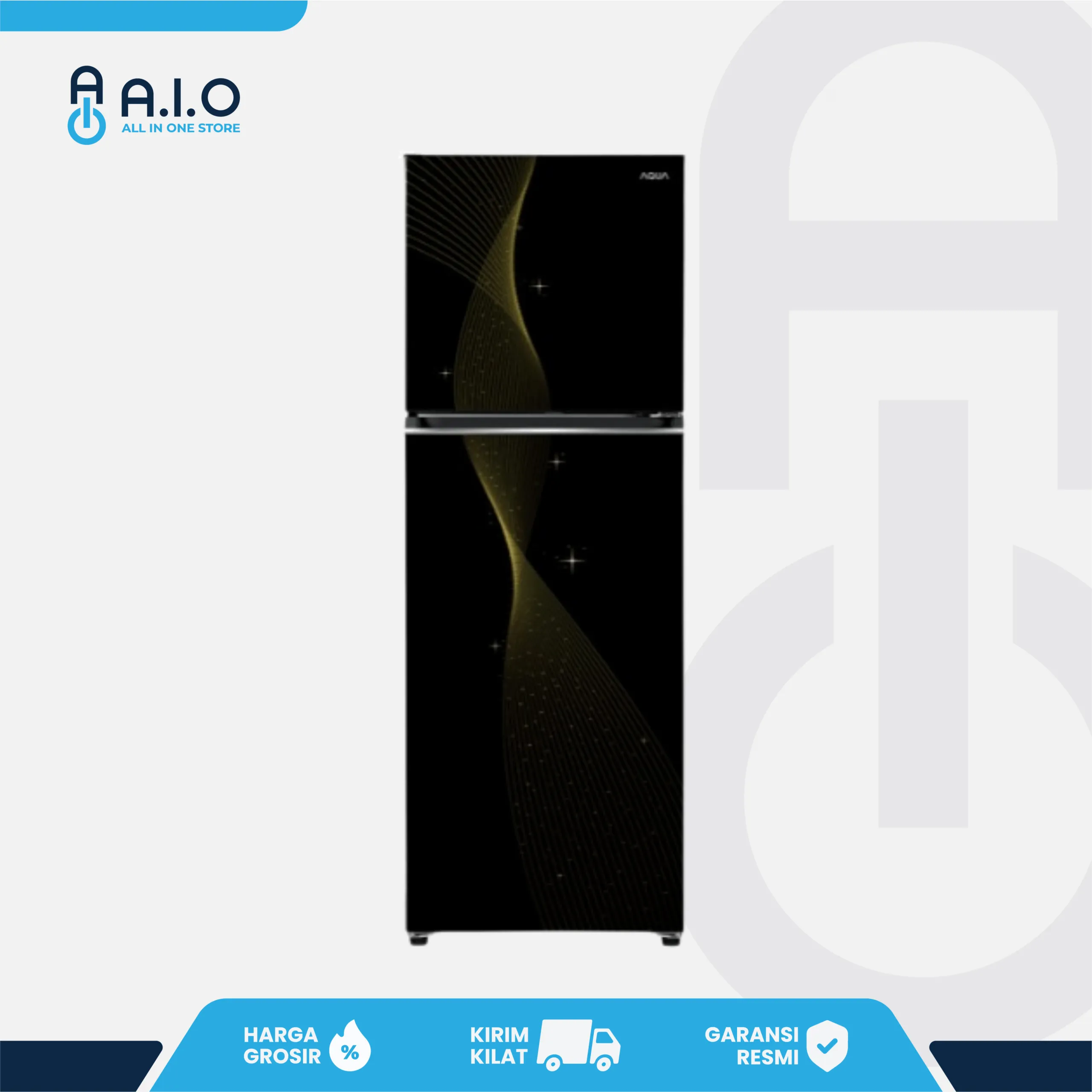 AQUA - KULKAS 2 PINTU 225 L - AQR DTM285CBV(SG) 1 AQR-DTM285CBV(SG) FRONT