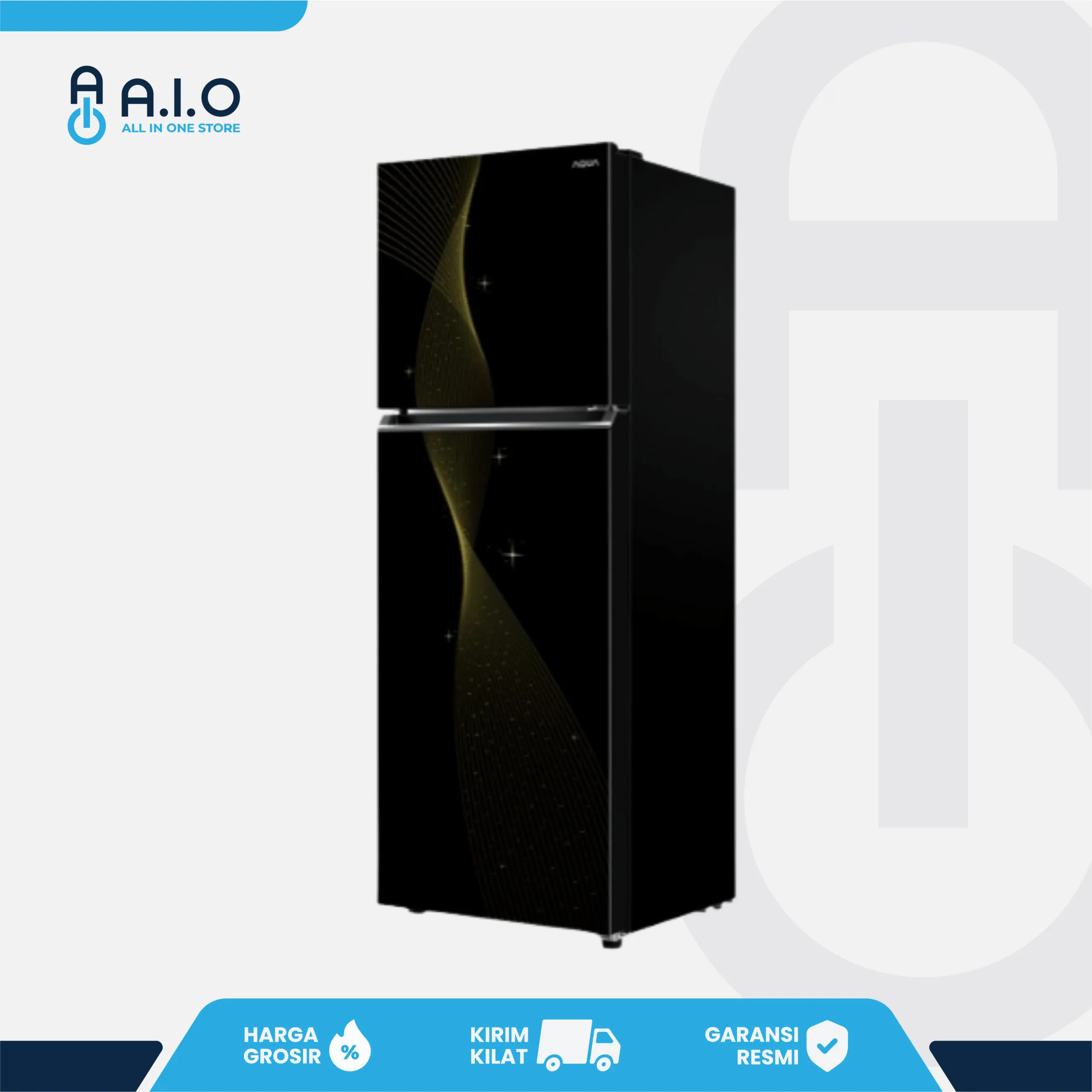 AQUA - KULKAS 2 PINTU 225 L - AQR DTM285CBV(SG) 3 AQR-DTM285CBV(SG) RIGHT