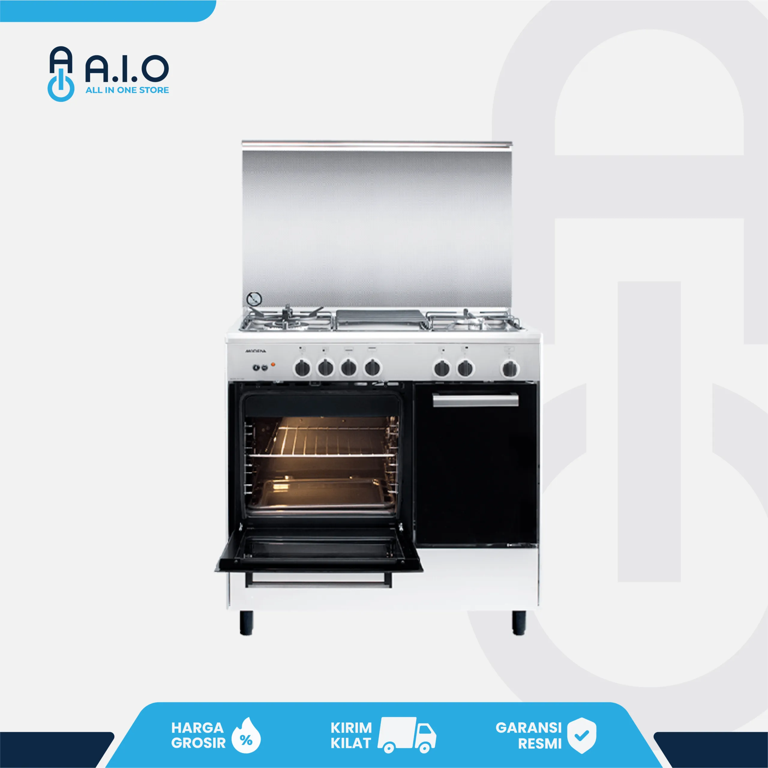 MODENA - FREE STANDING GAS COOKER 4 TUNGKU - FC 5942 S 4 FC 5942 S OPEN