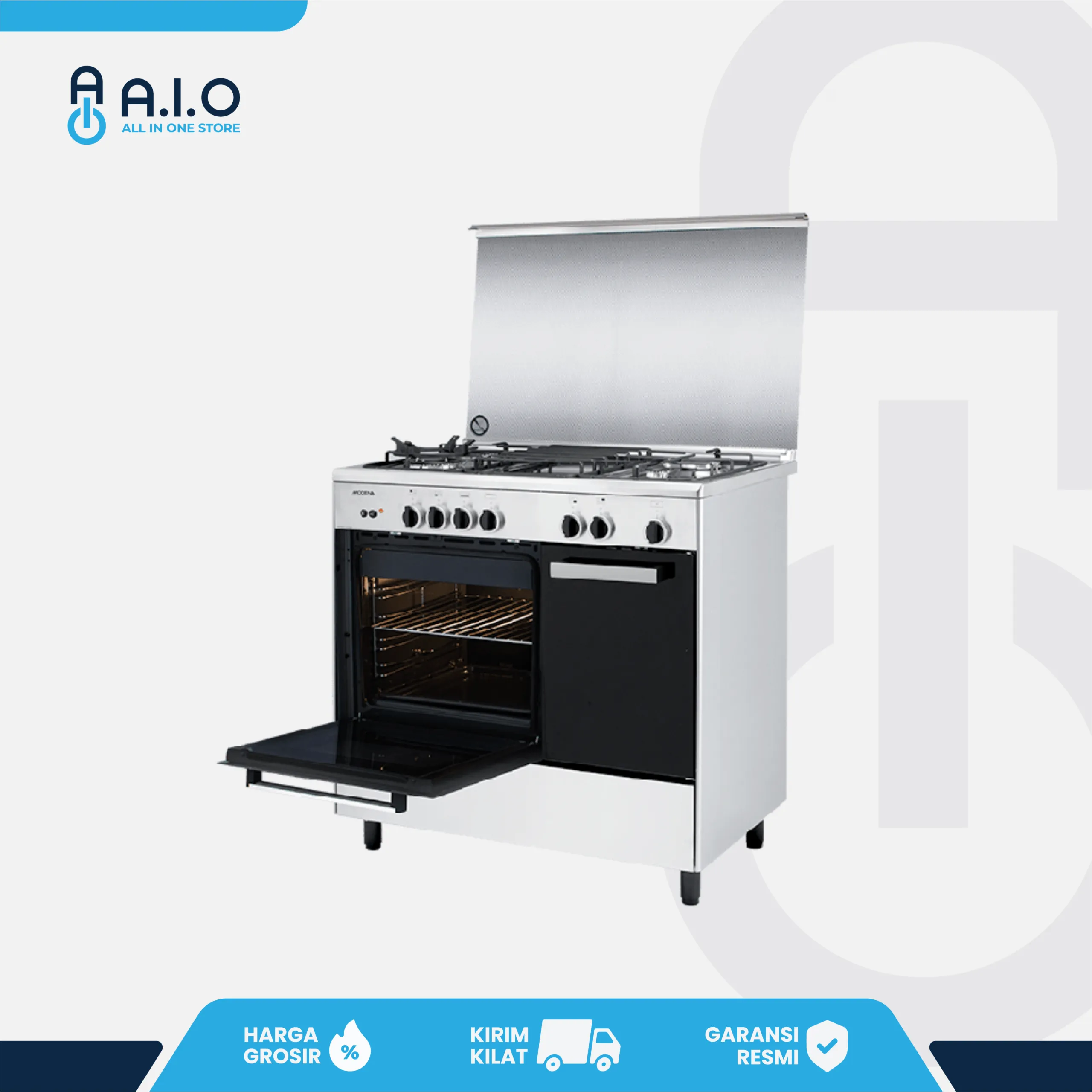 MODENA - FREE STANDING GAS COOKER 4 TUNGKU - FC 5942 S 2 FC 5942 S RIGHT OPEN