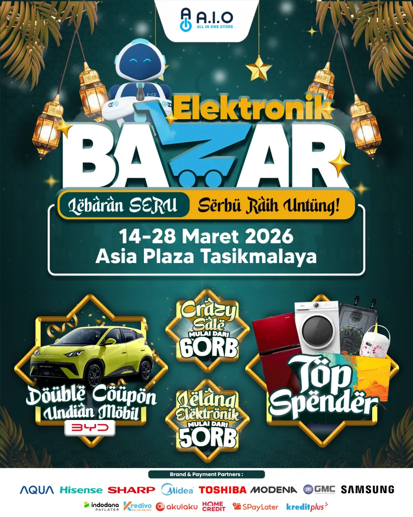 FEED AEB FEED AEB AIO Elektronik Bazar: Event Elektronik Lebaran 2026 Terbesar di Tasikmalaya Kini Hadir dengan Promo Spesial dan Hadiah Menarik